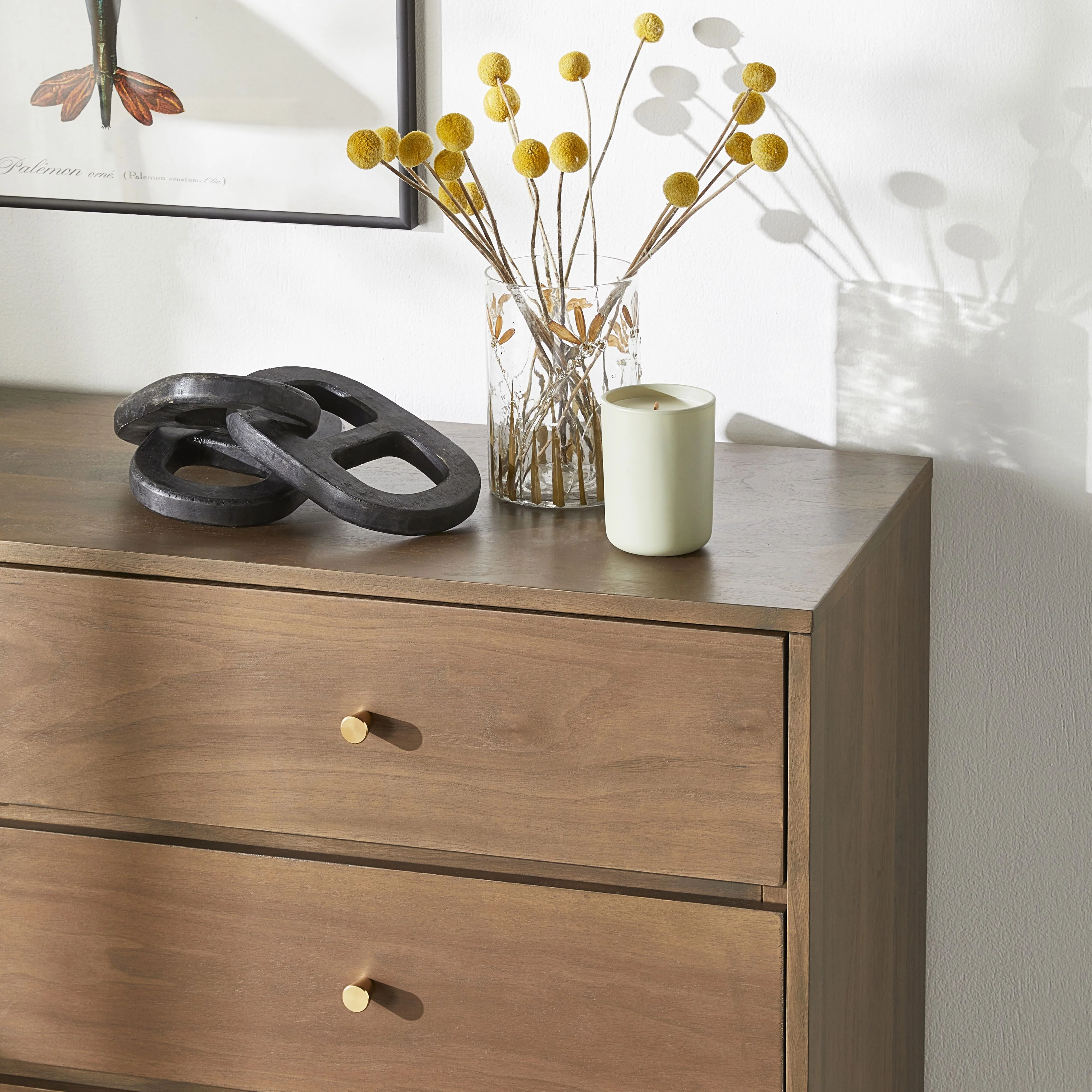 Vincent 6 Drawer Chest Walnut - Image 7