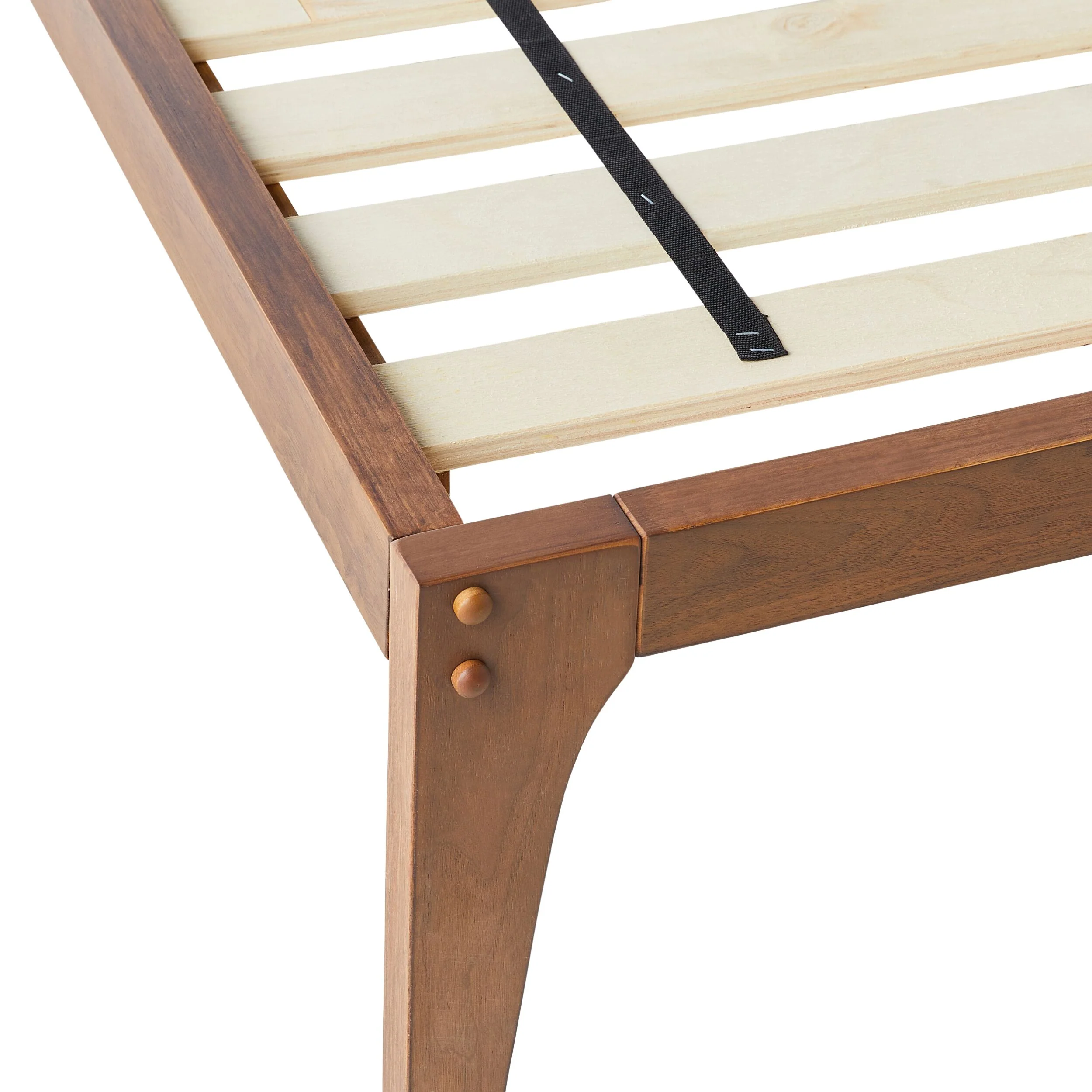 Vincent Double Bed Base Walnut - Image 5