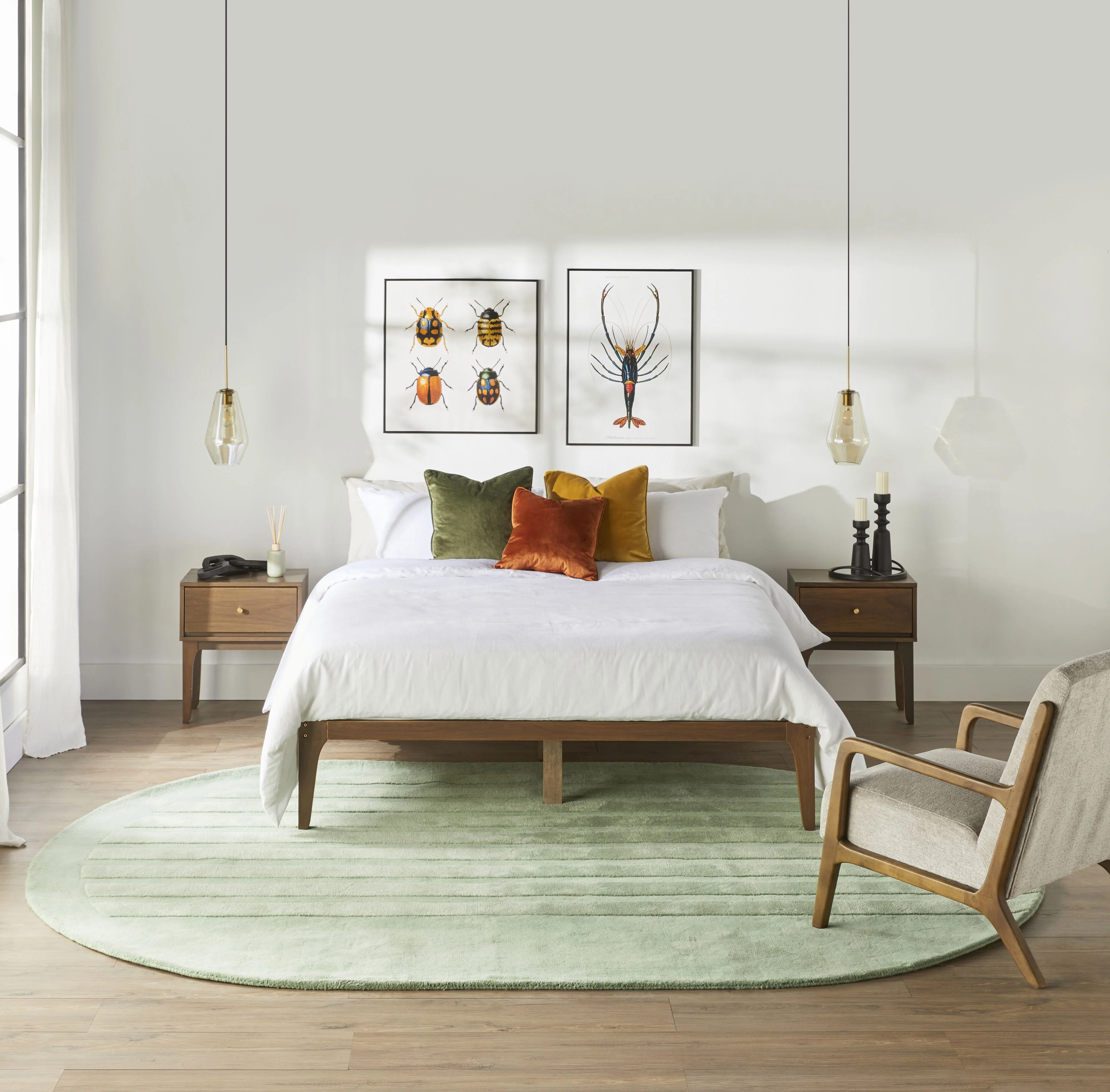 Vincent Queen Bed Base Walnut - Image 6