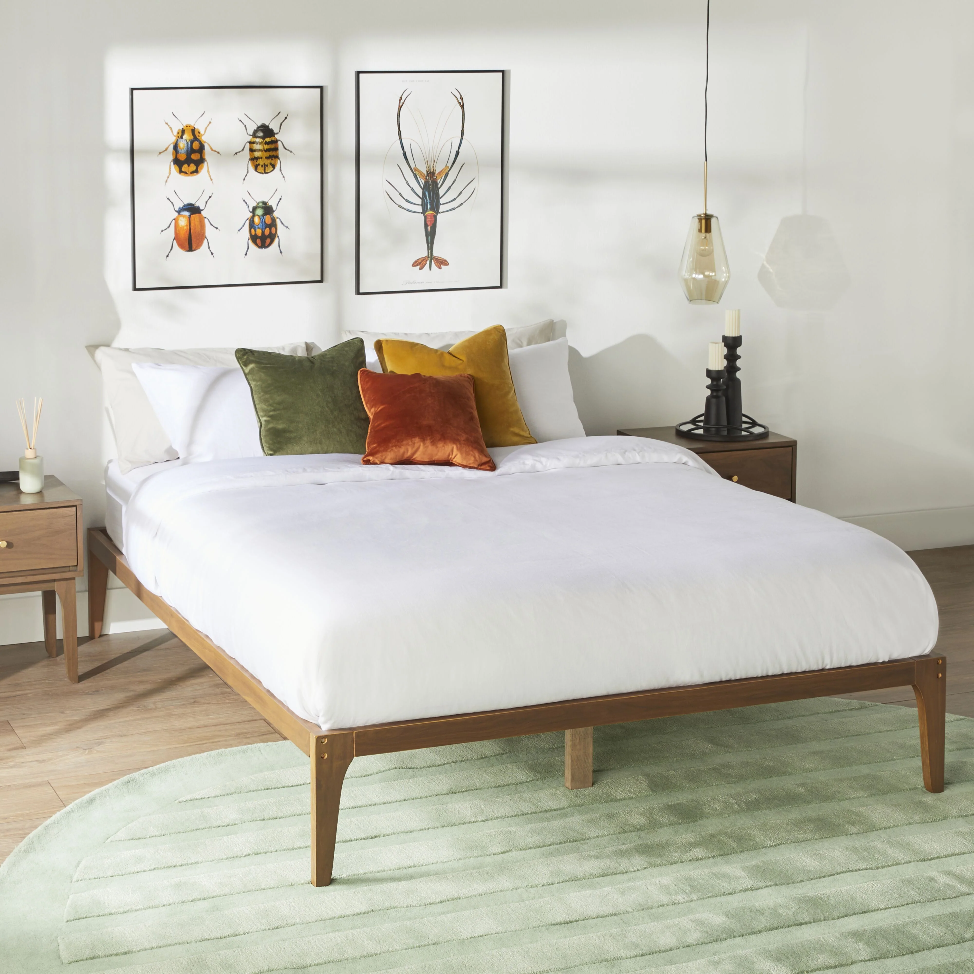 Vincent Queen Bed Base Walnut - Image 7