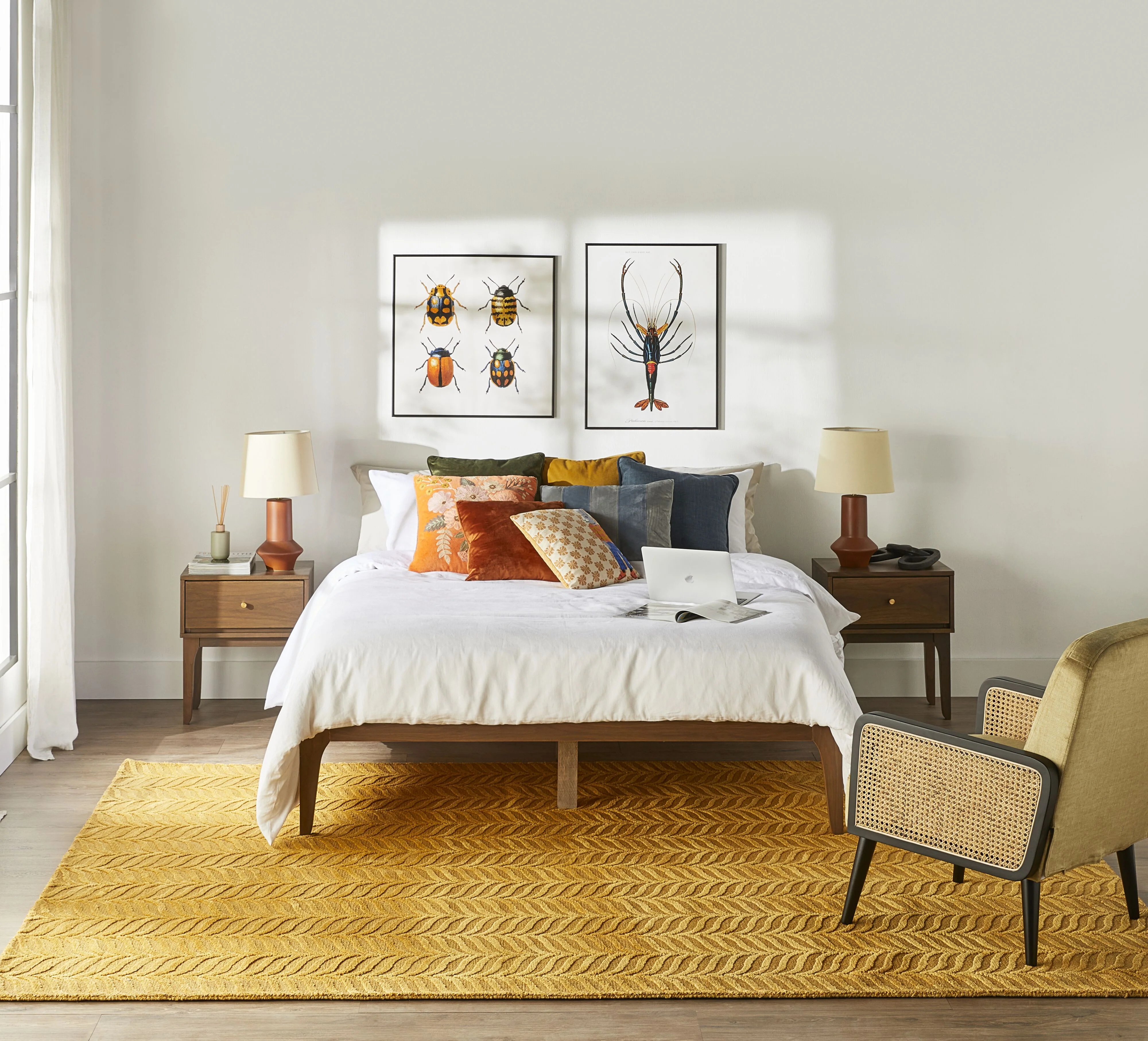 Vincent Queen Bed Base Walnut - Image 8