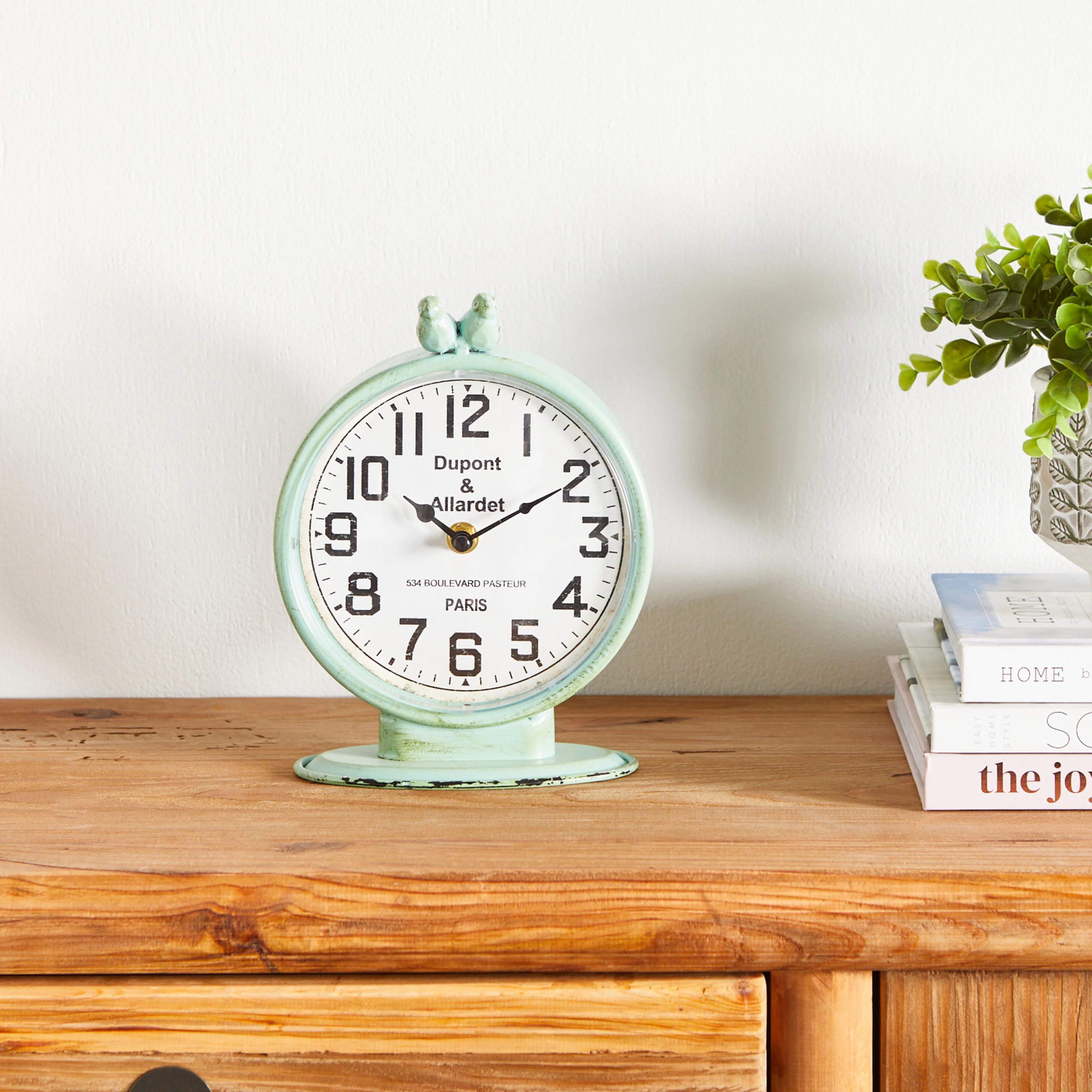 Vintage Bluebirds Mantel Clock 22x16.5cm - Image 3