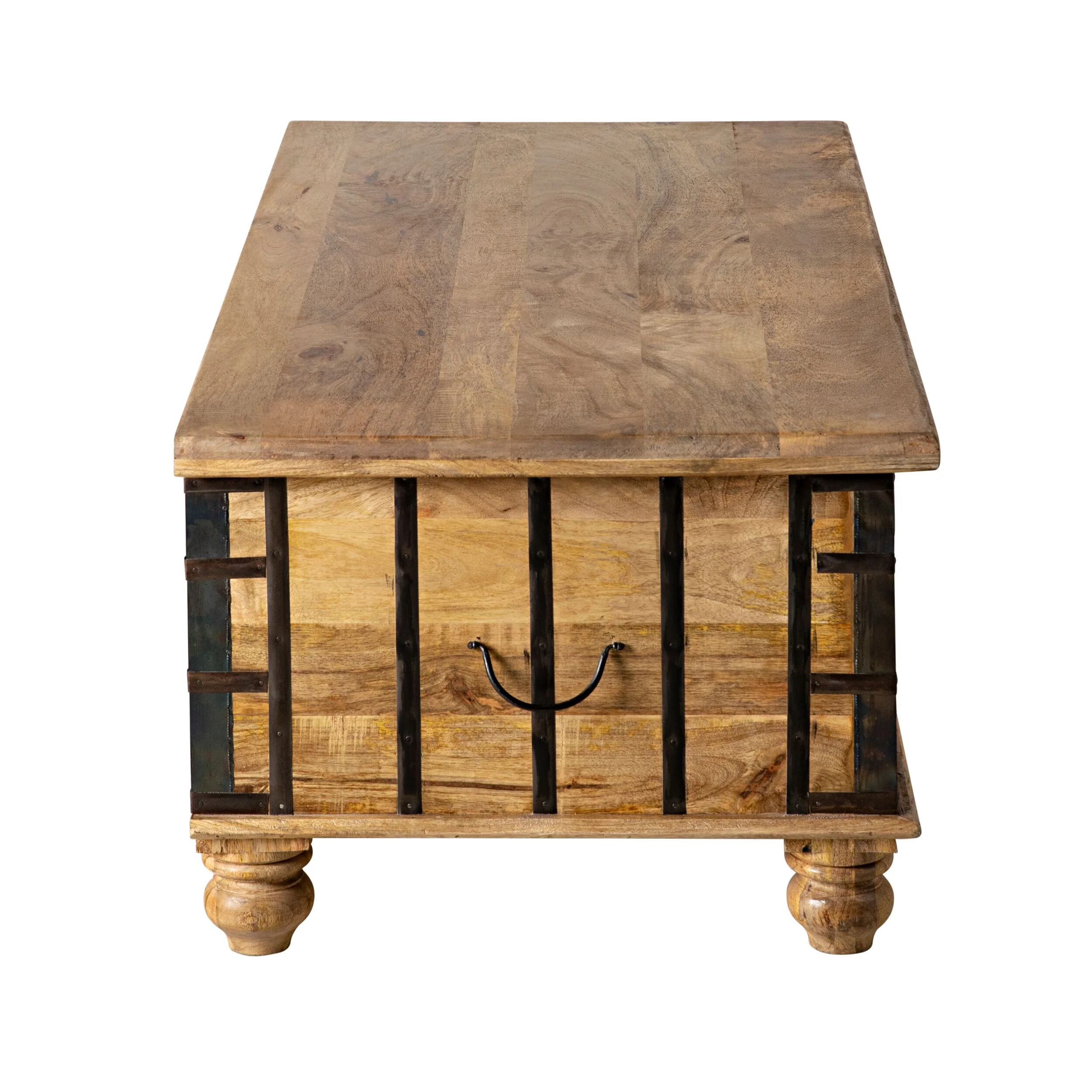 Vintage Trunk / Coffee Table Black - Image 5