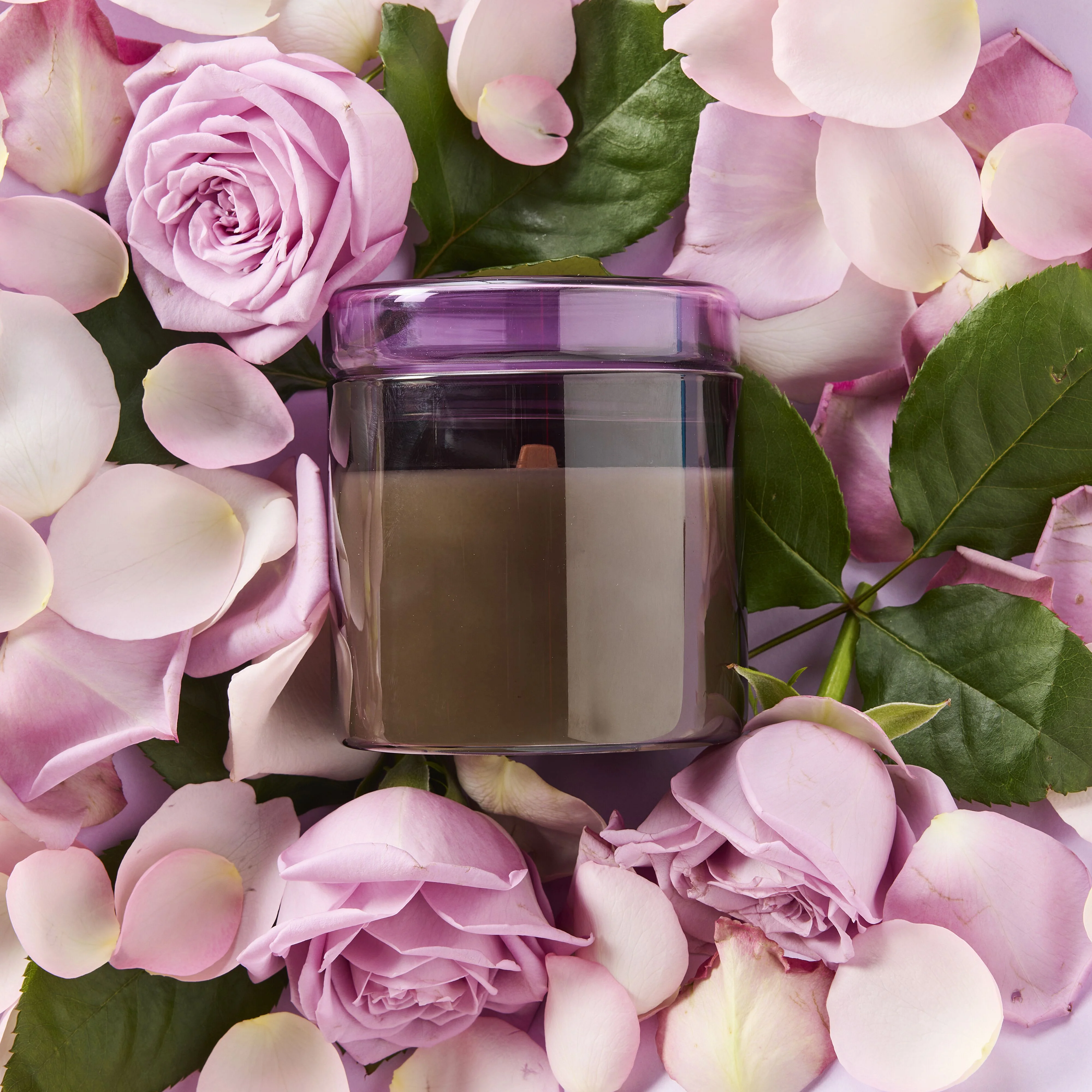 Home Scent Violet Rose Candle 270gm - Image 3