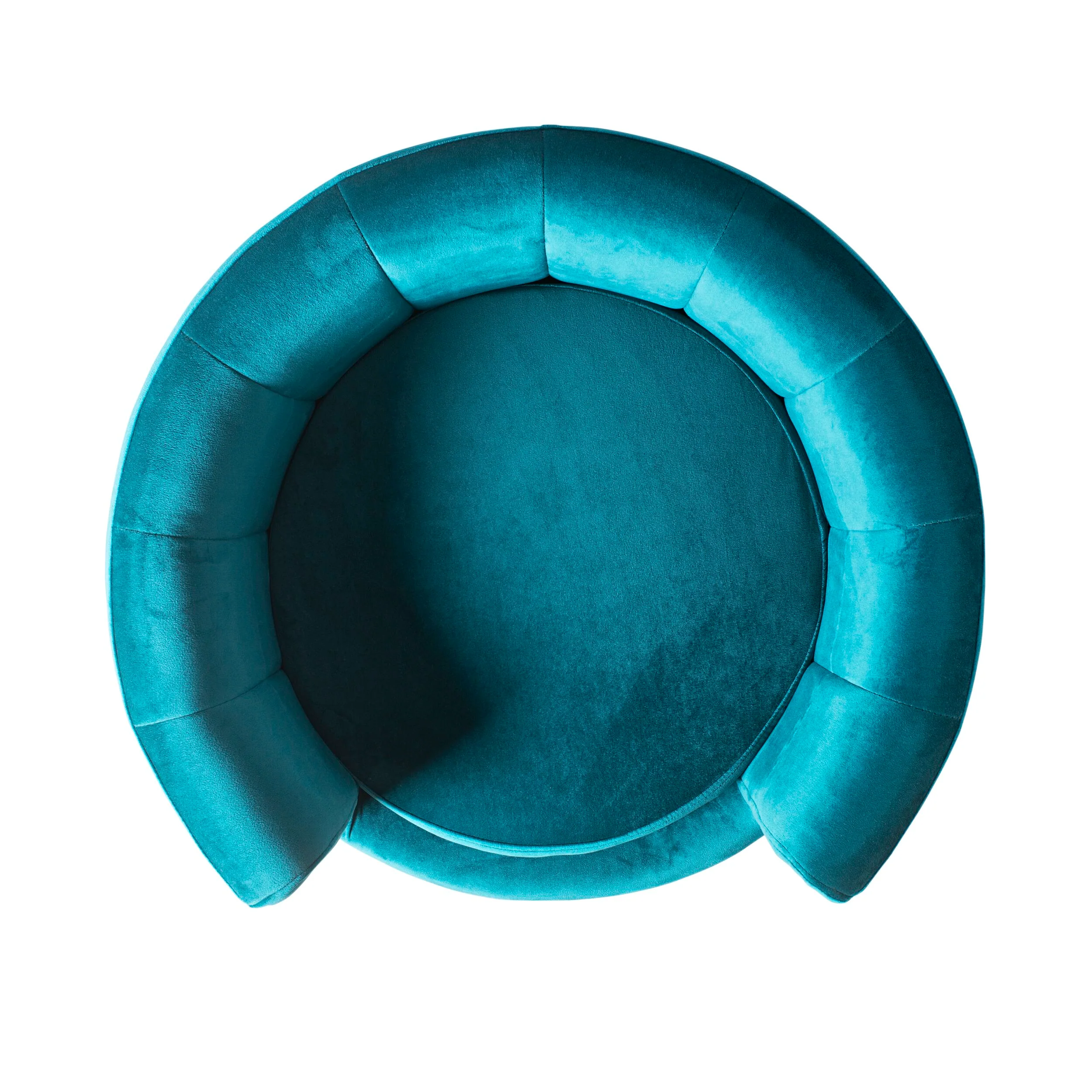 Vivienne Velvet Green Teal Pet Bed 65x65x36cm - Image 3