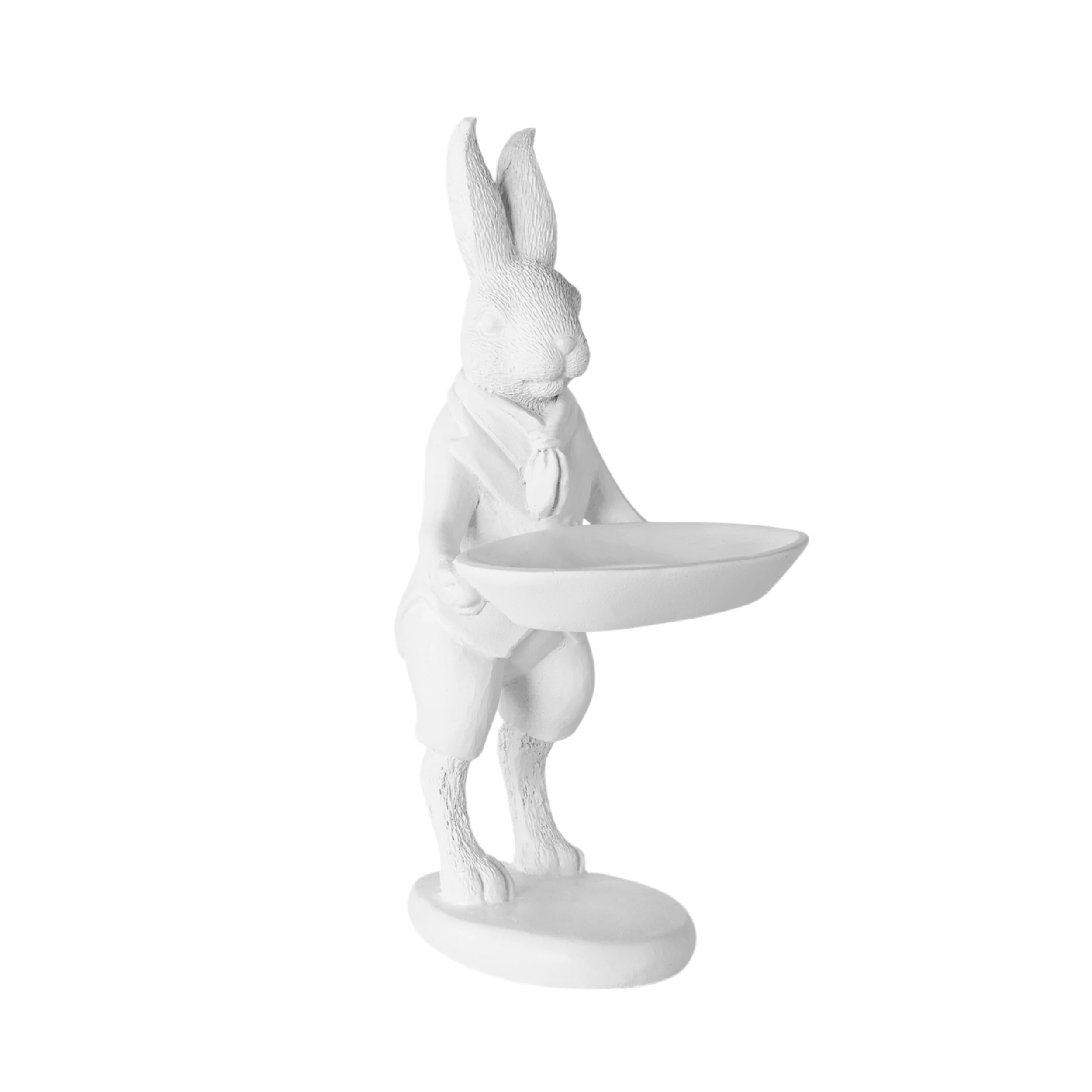 Waiter Rabbit Statue White 12x15x24cm - Image 2