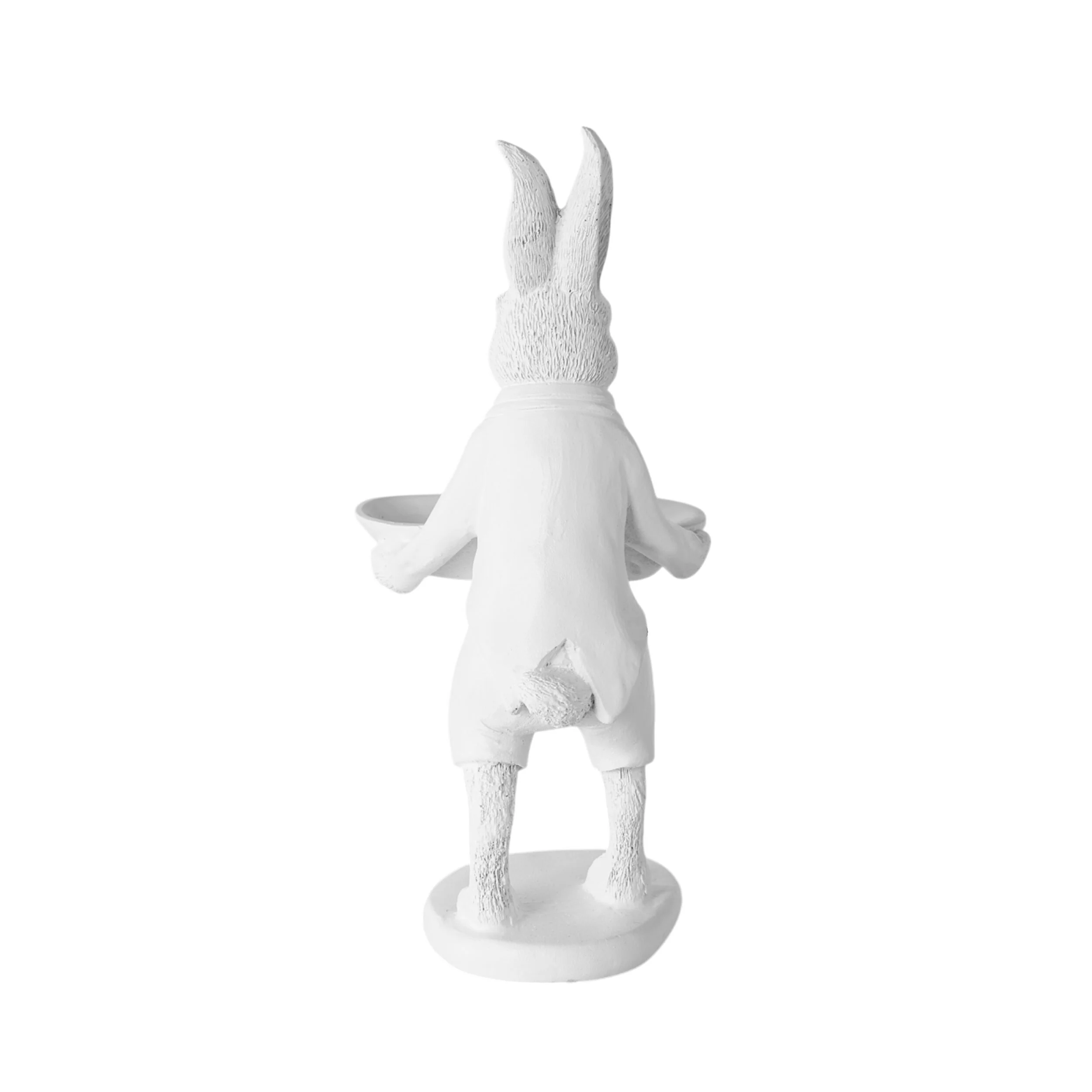 Waiter Rabbit Statue White 12x15x24cm - Image 3