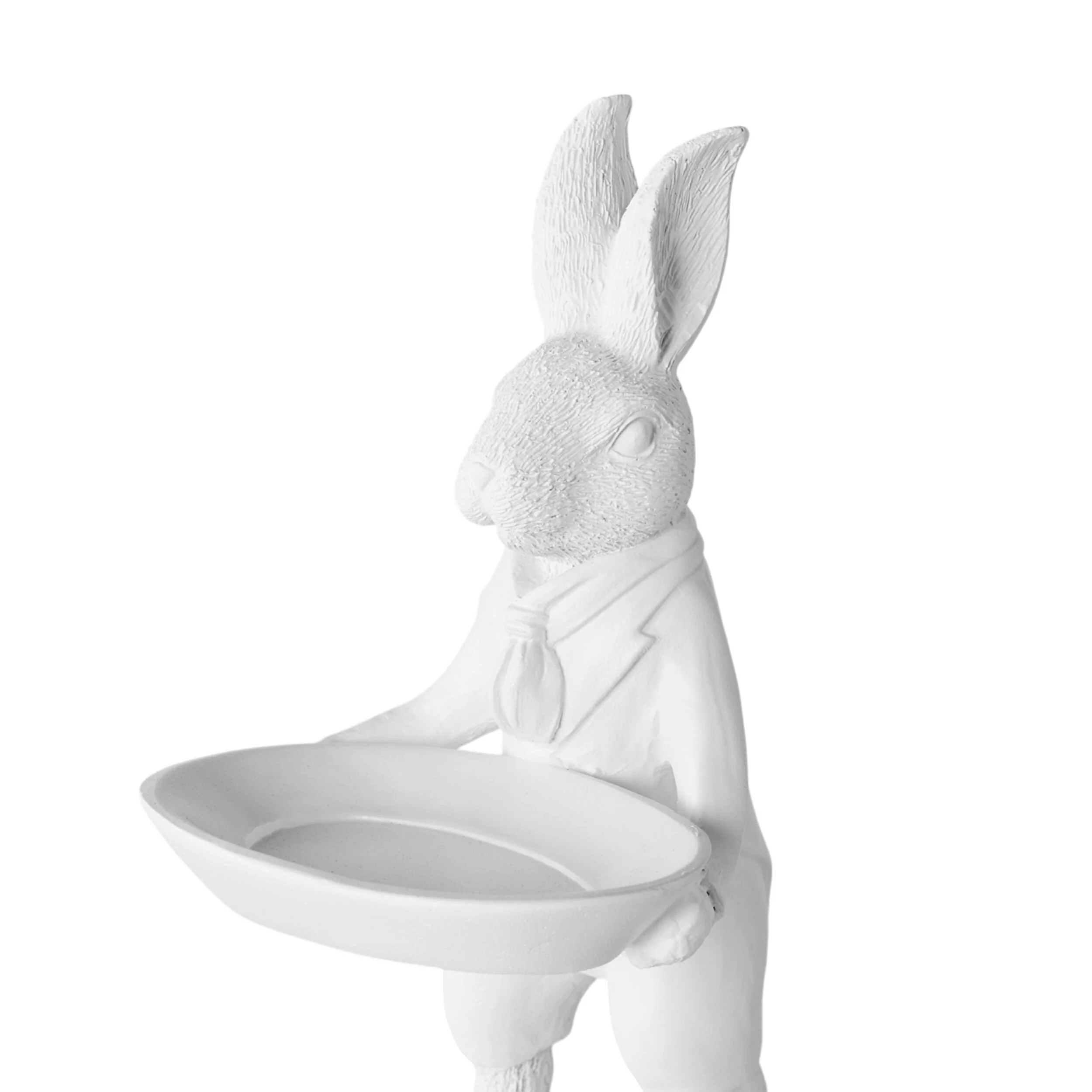 Waiter Rabbit Statue White 12x15x24cm - Image 4