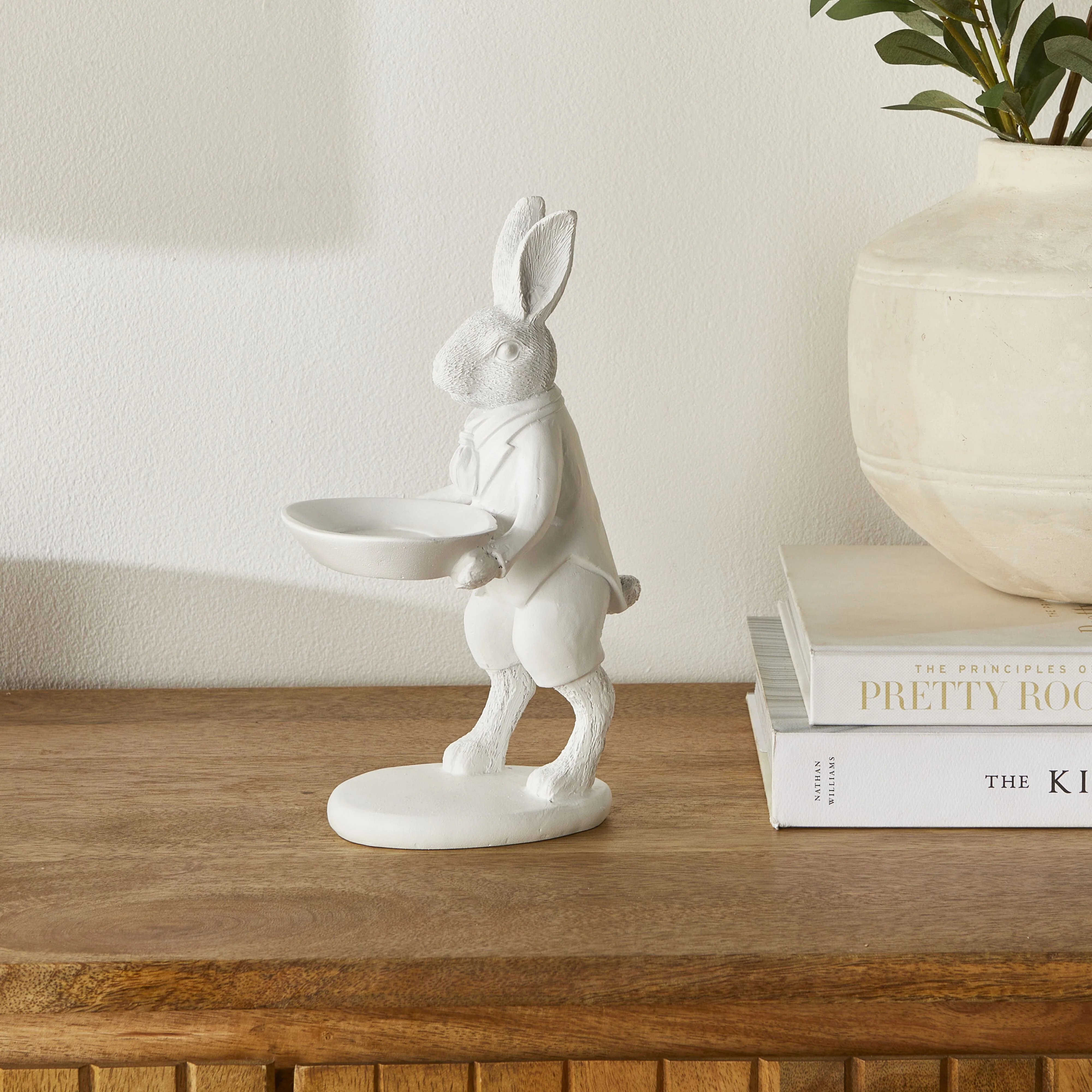 Waiter Rabbit Statue White 12x15x24cm - Image 5