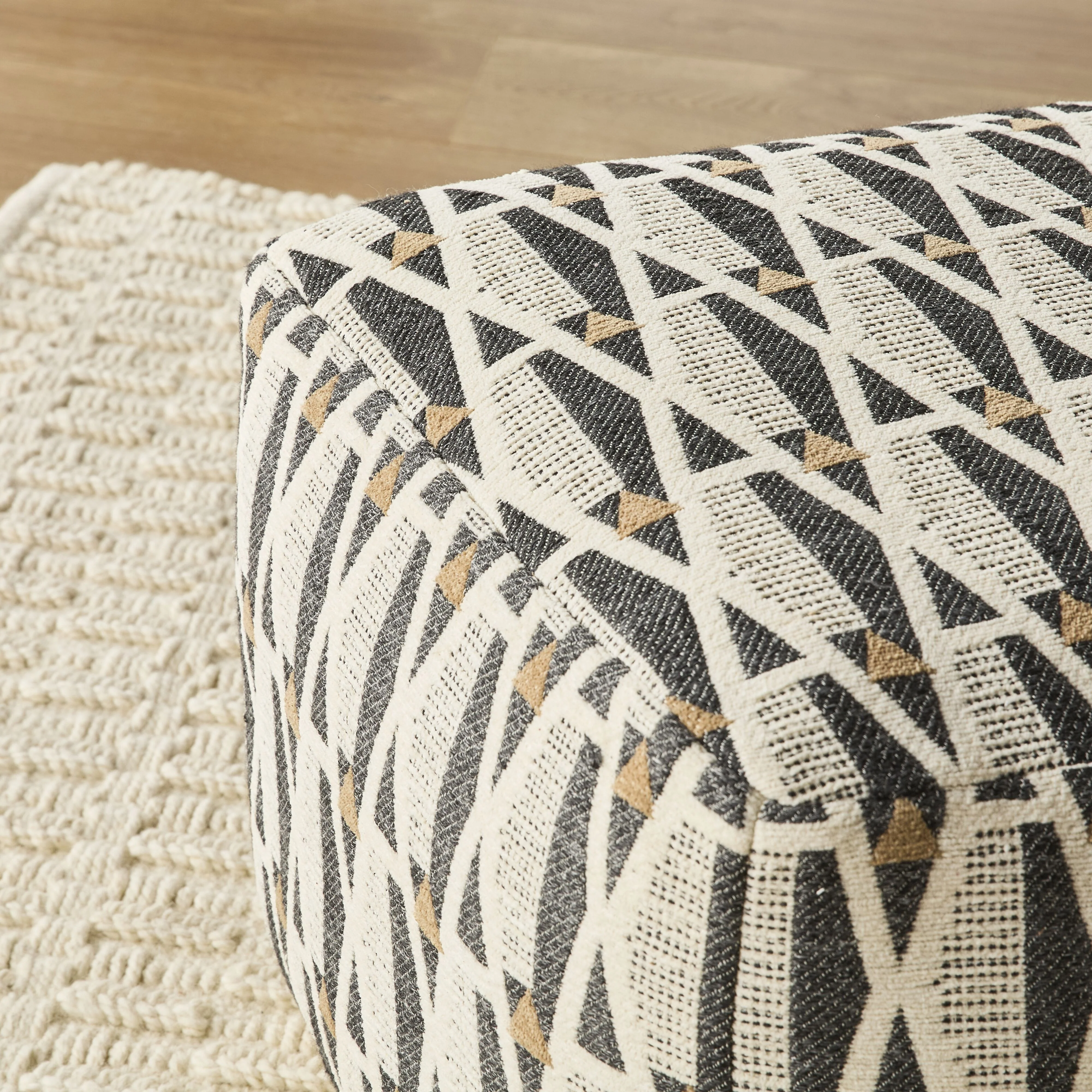 Waterloo Geo Square Pouf - Image 5