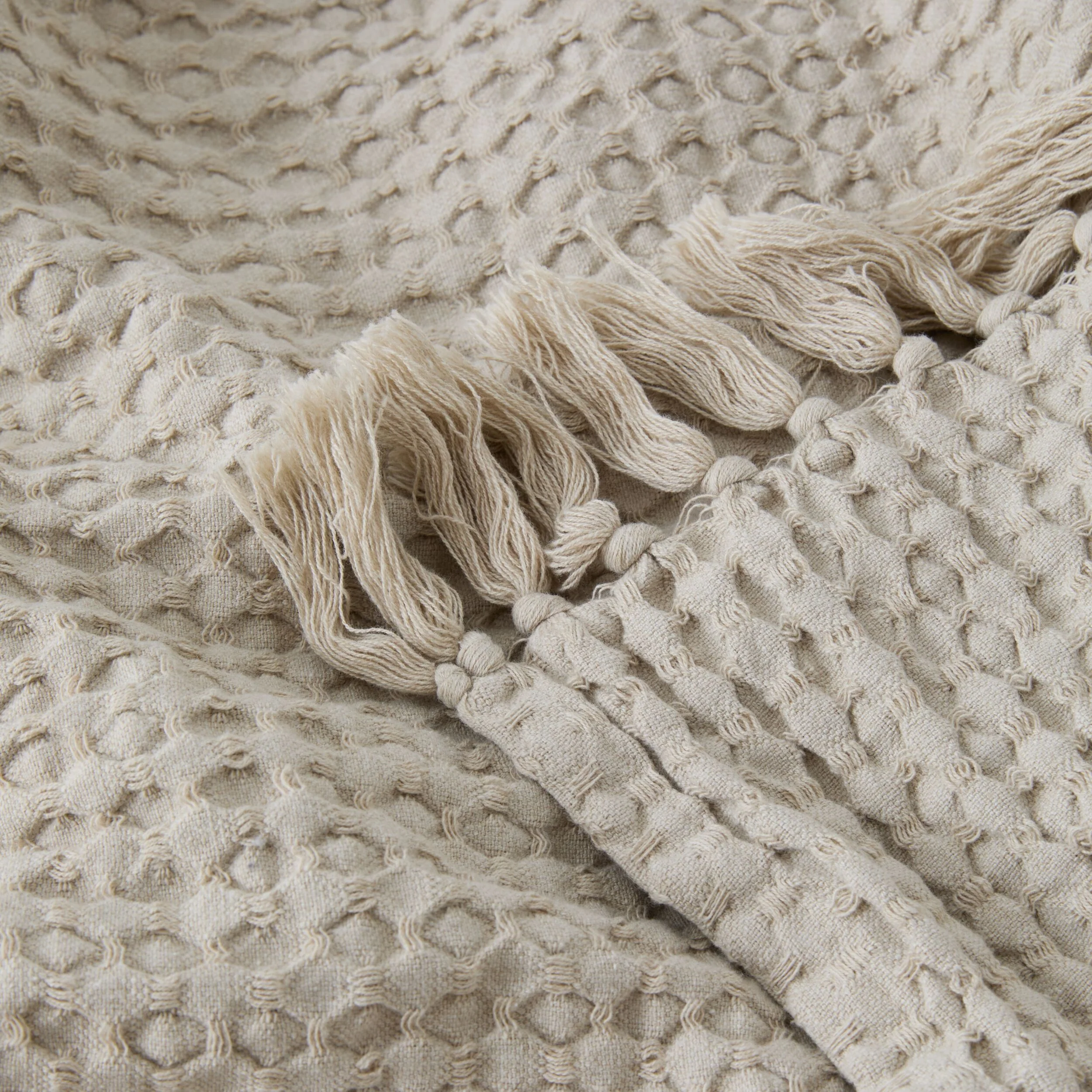 Whisper Waffle Throw Natural - Image 3
