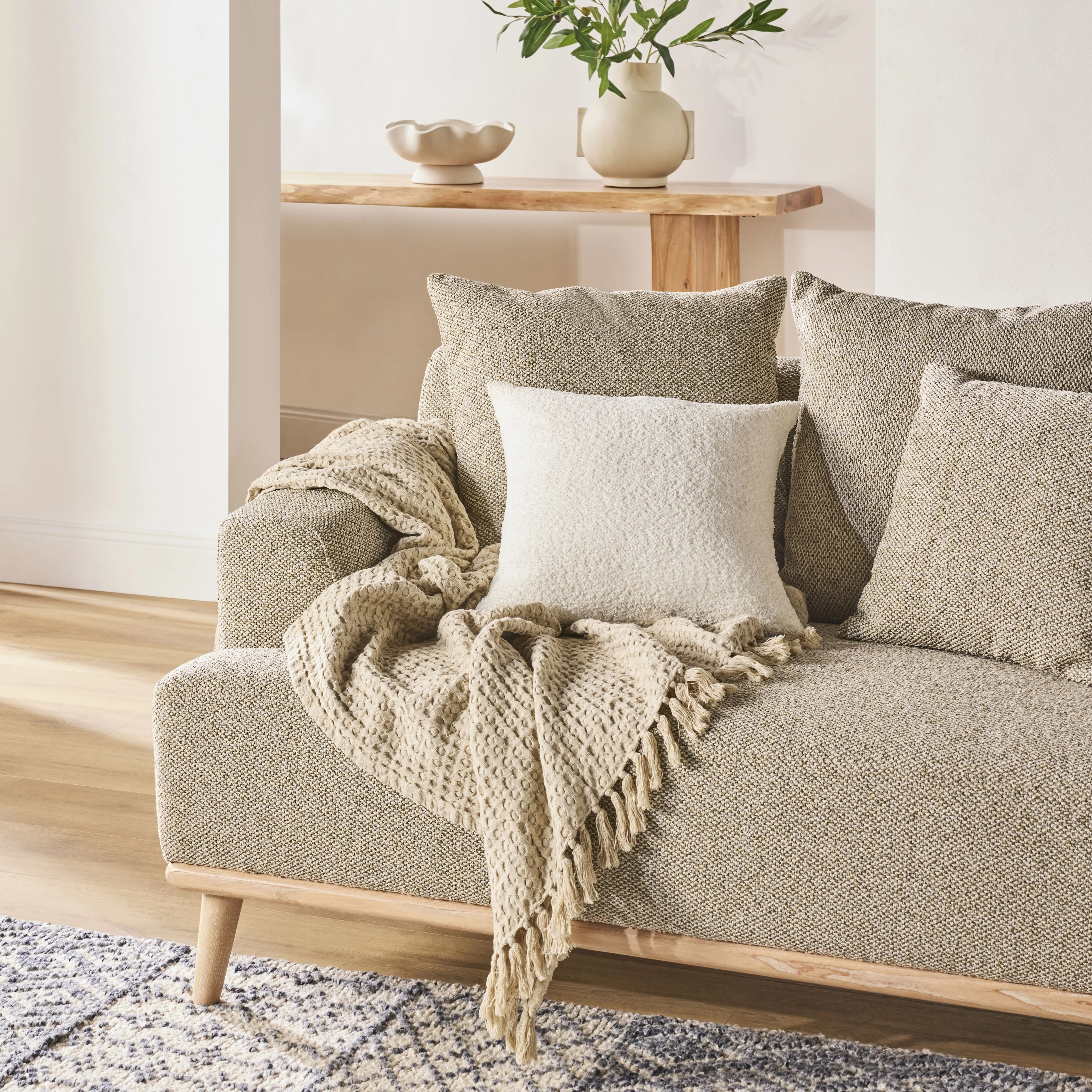 Whisper Waffle Throw Natural - Image 4