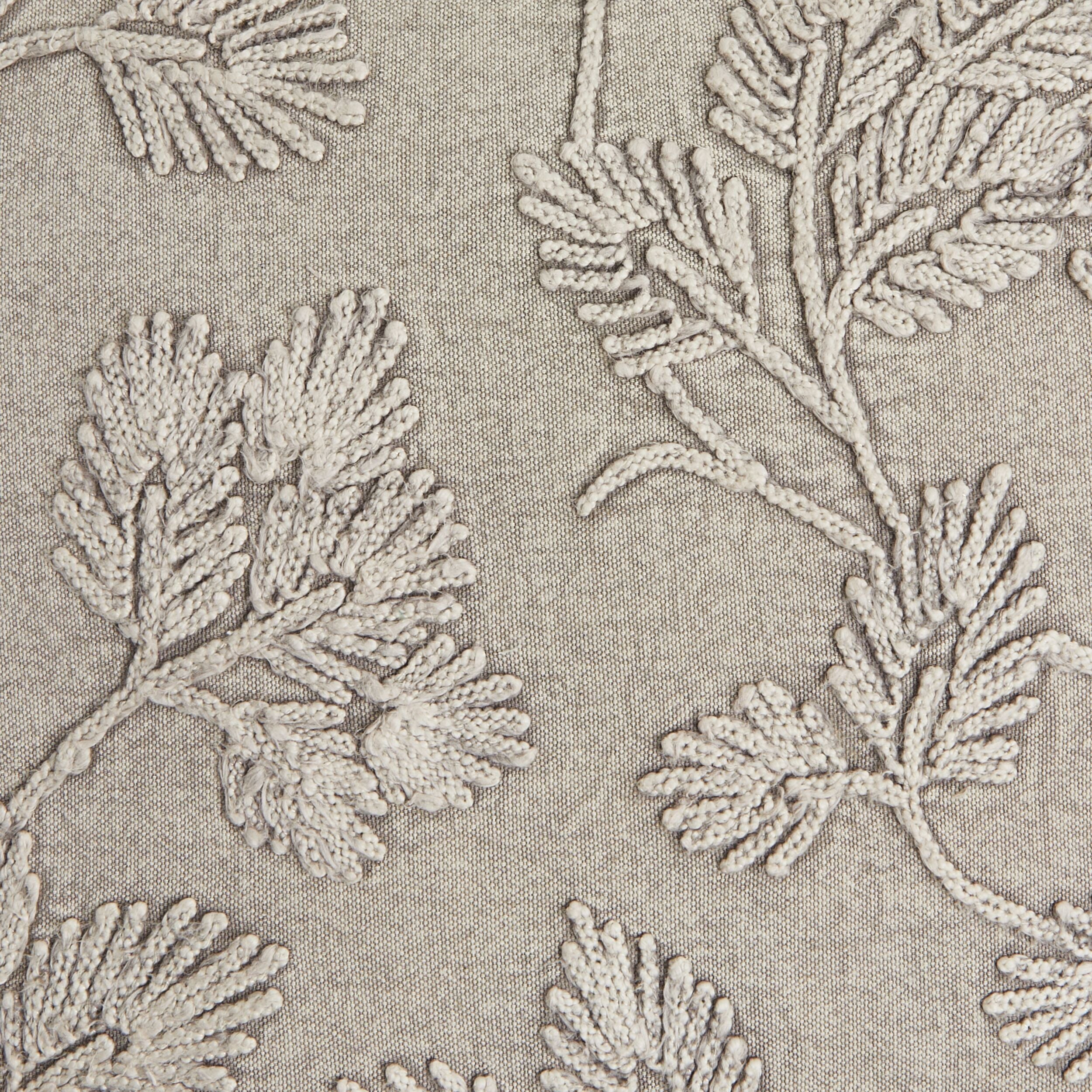 Whispy Fern Embroidered Cushion 45x45cm - Image 3