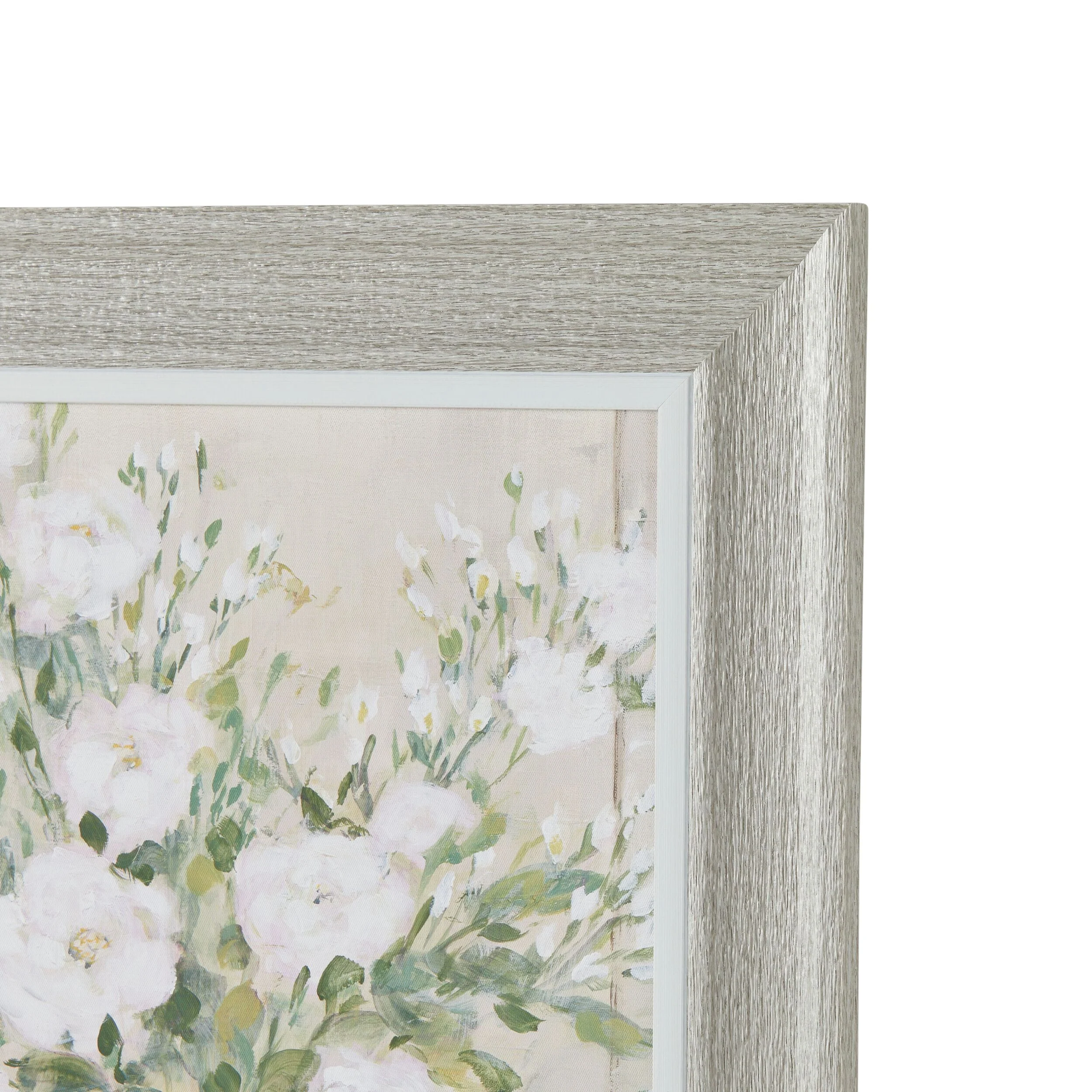 White Bouquet Framed Print 60x90cm - Image 3