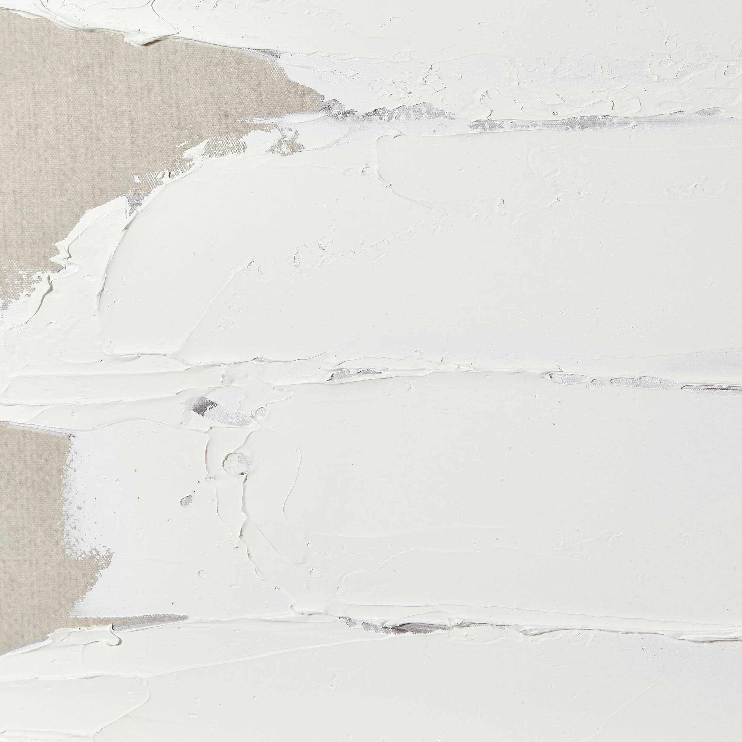 White Strokes Canvas Print 80x120cm - Image 2