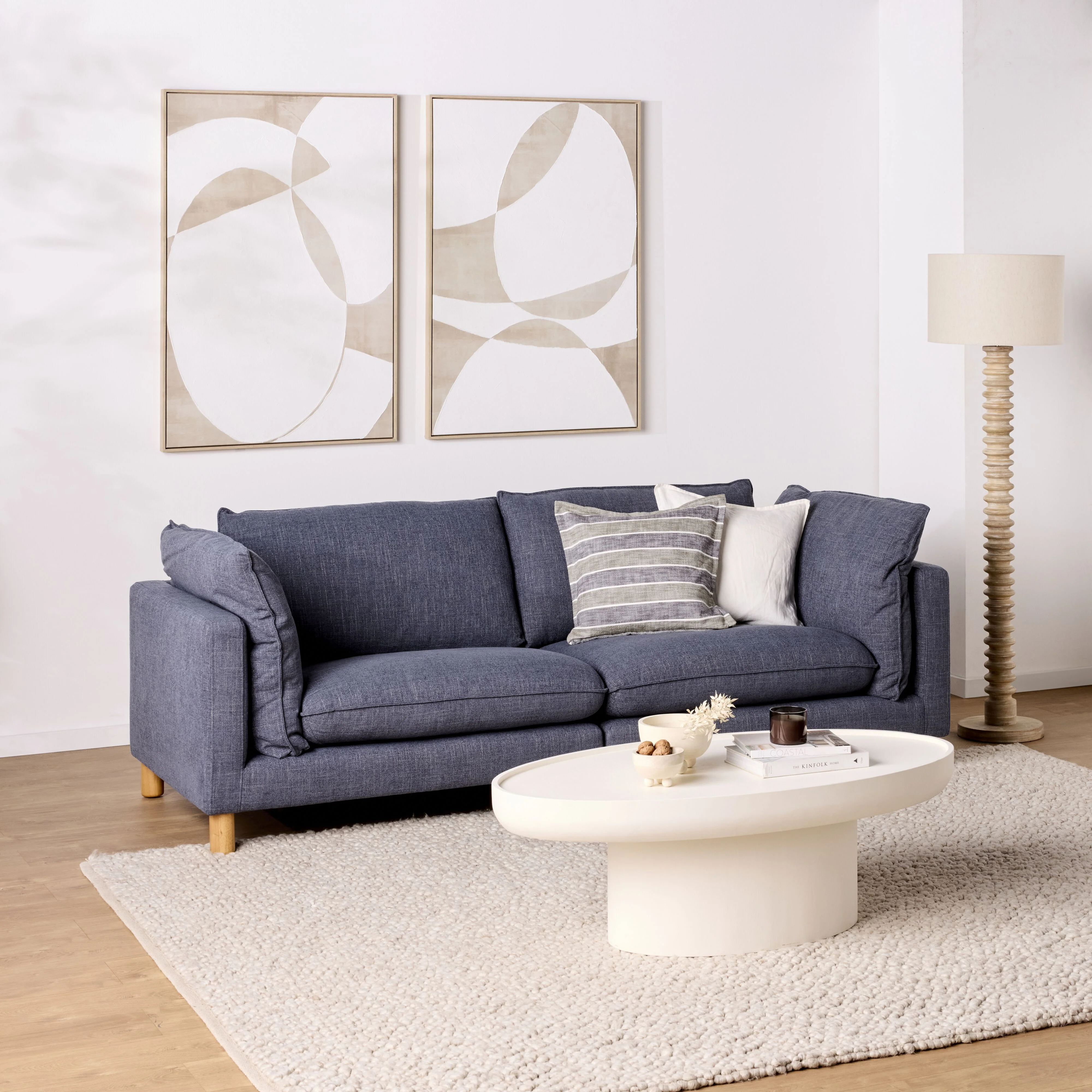 Whitehaven 3 Seater Modular Sofa Atlantic Blue - Image 8