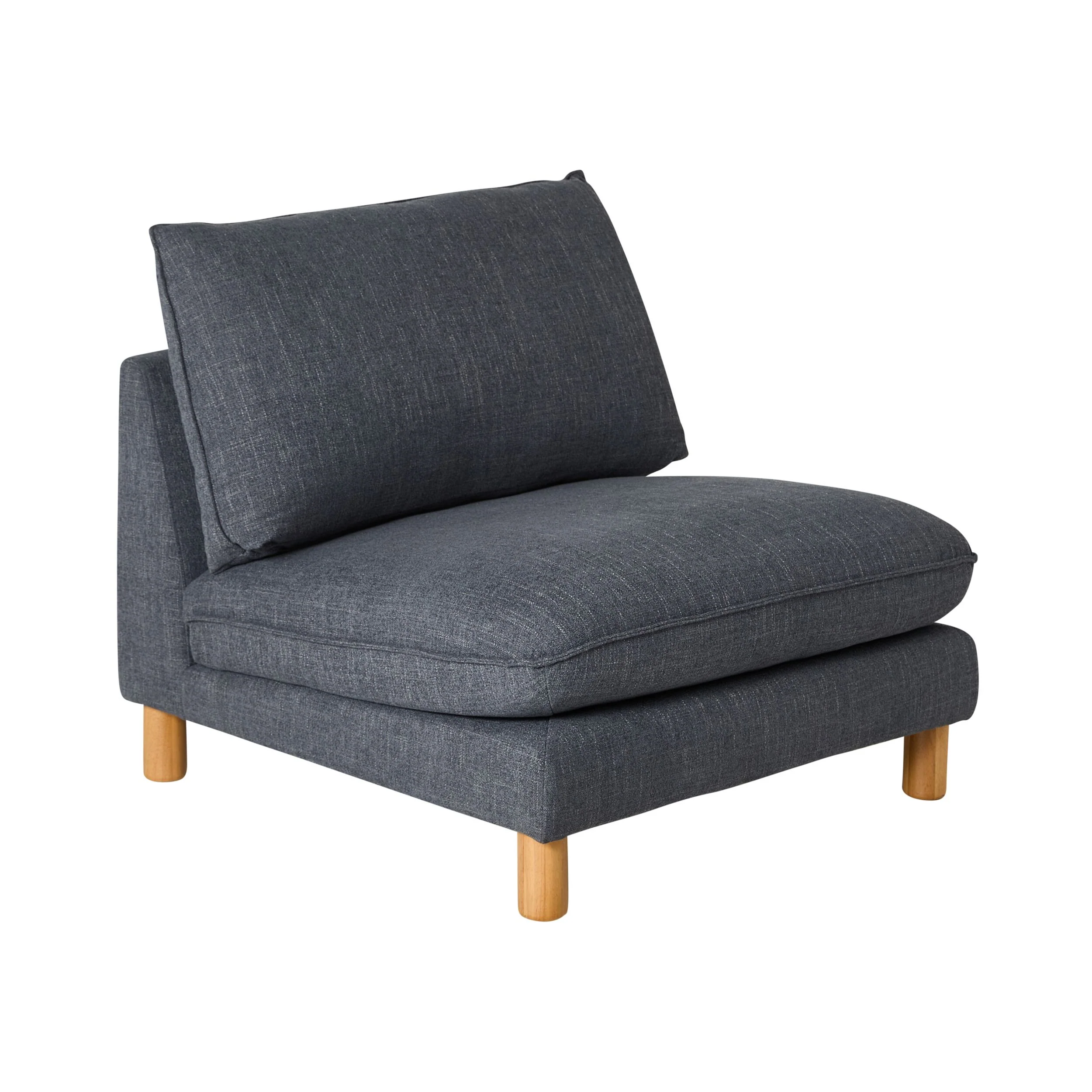 Whitehaven Armless Modular Chair Atlantic Blue - Image 2
