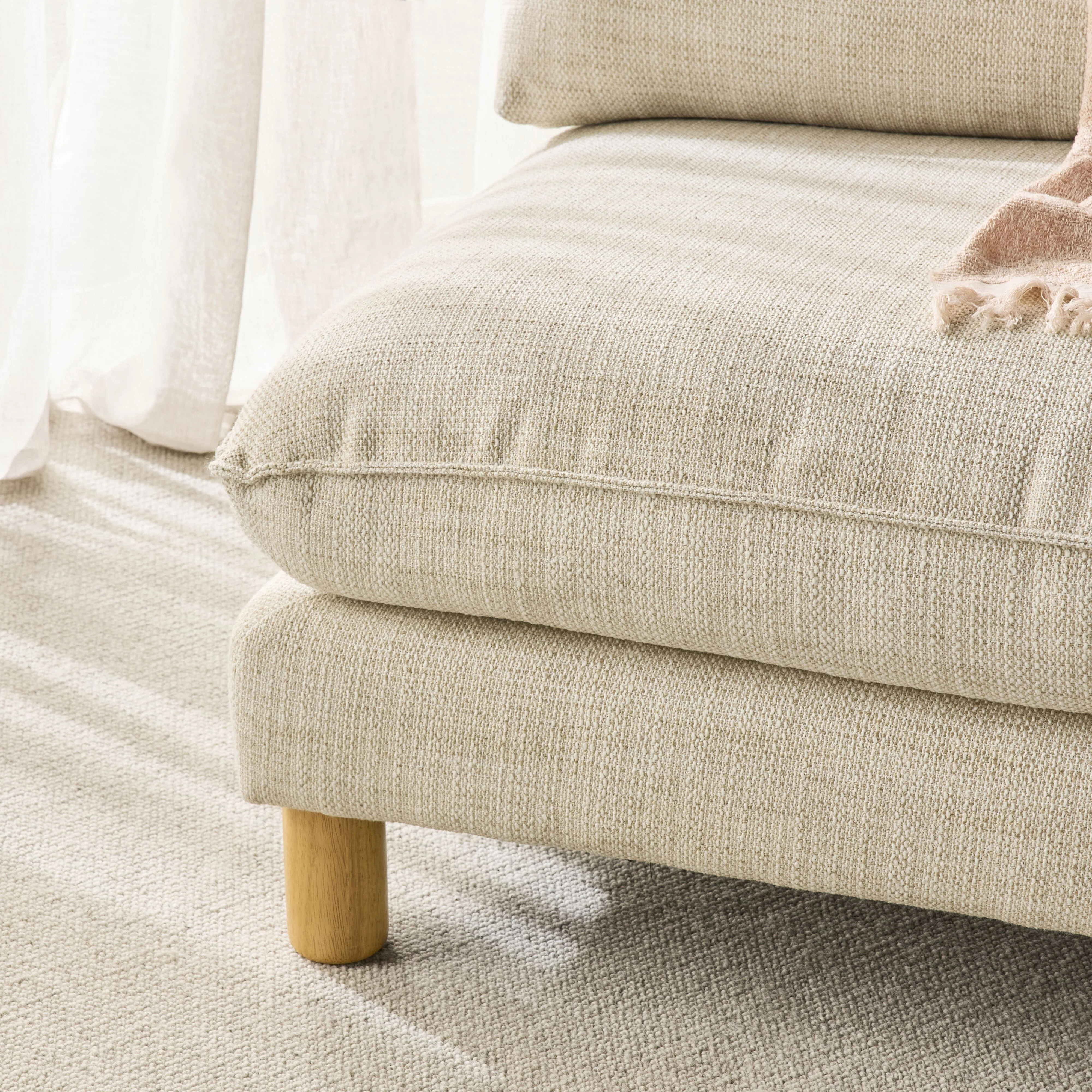 Whitehaven Armless Modular Chair Eden Natural - Image 9