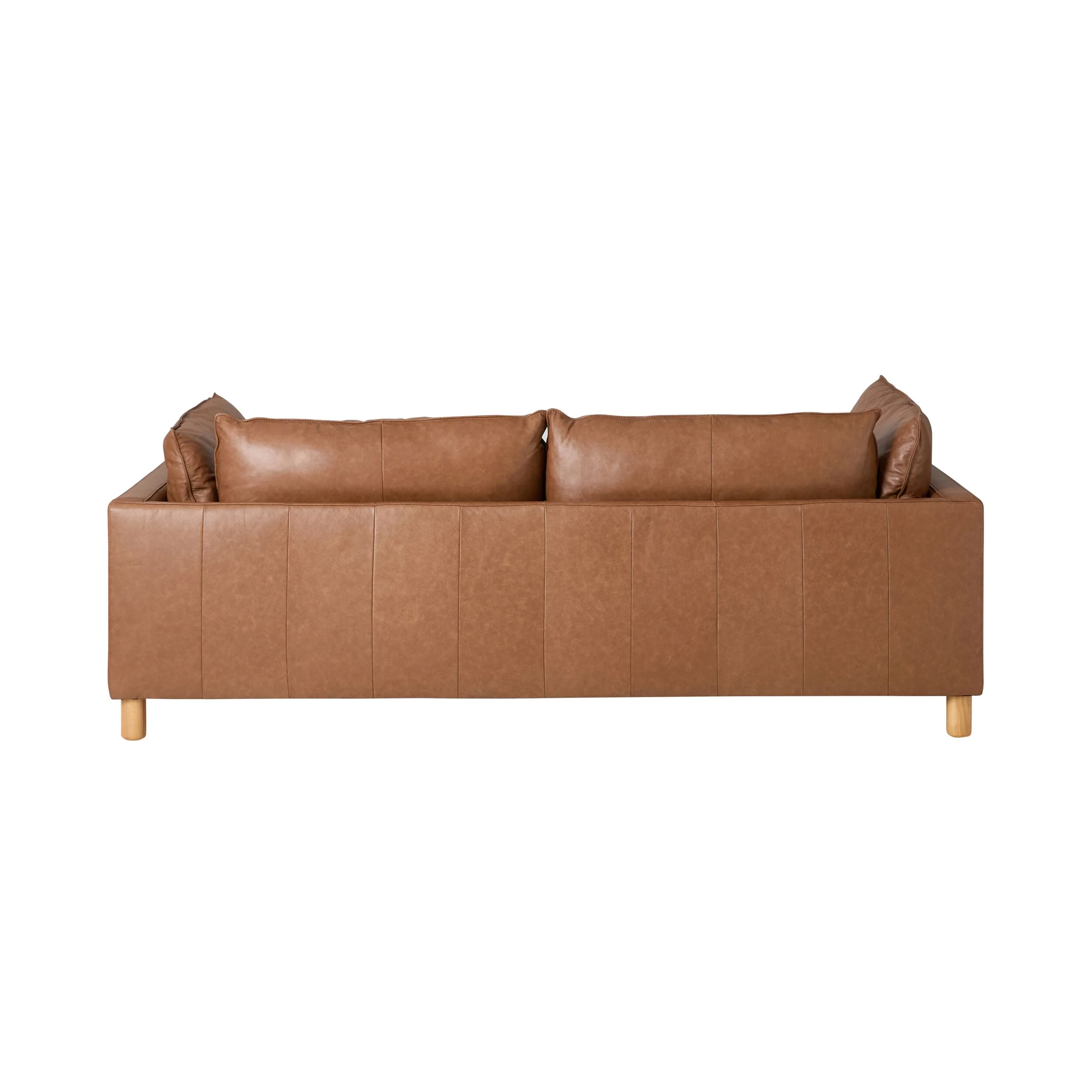 Whitehaven Leather 3 Seater Sofa Vintage Saddle - Image 4