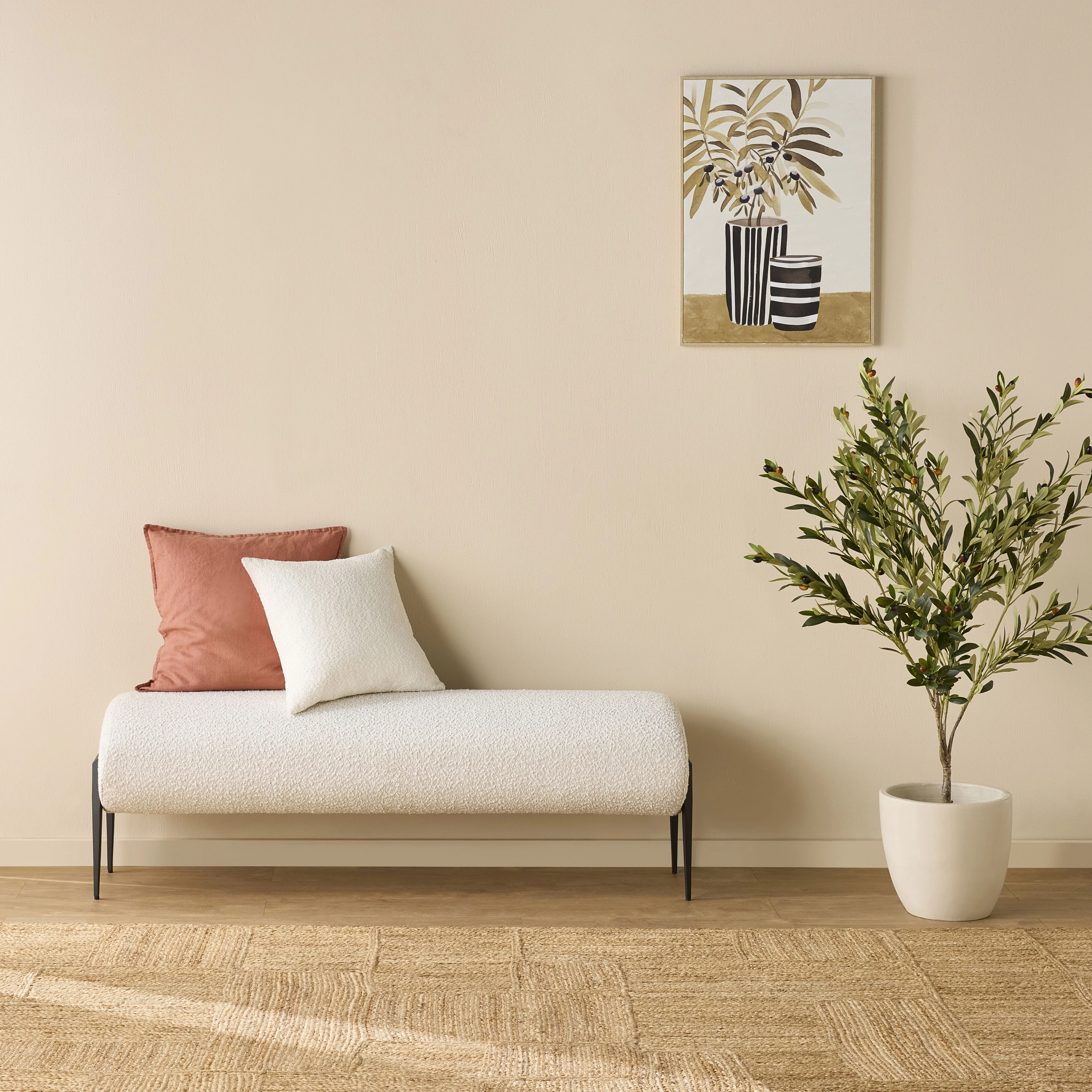 Wilder Bench Boucle Oat - Image 6