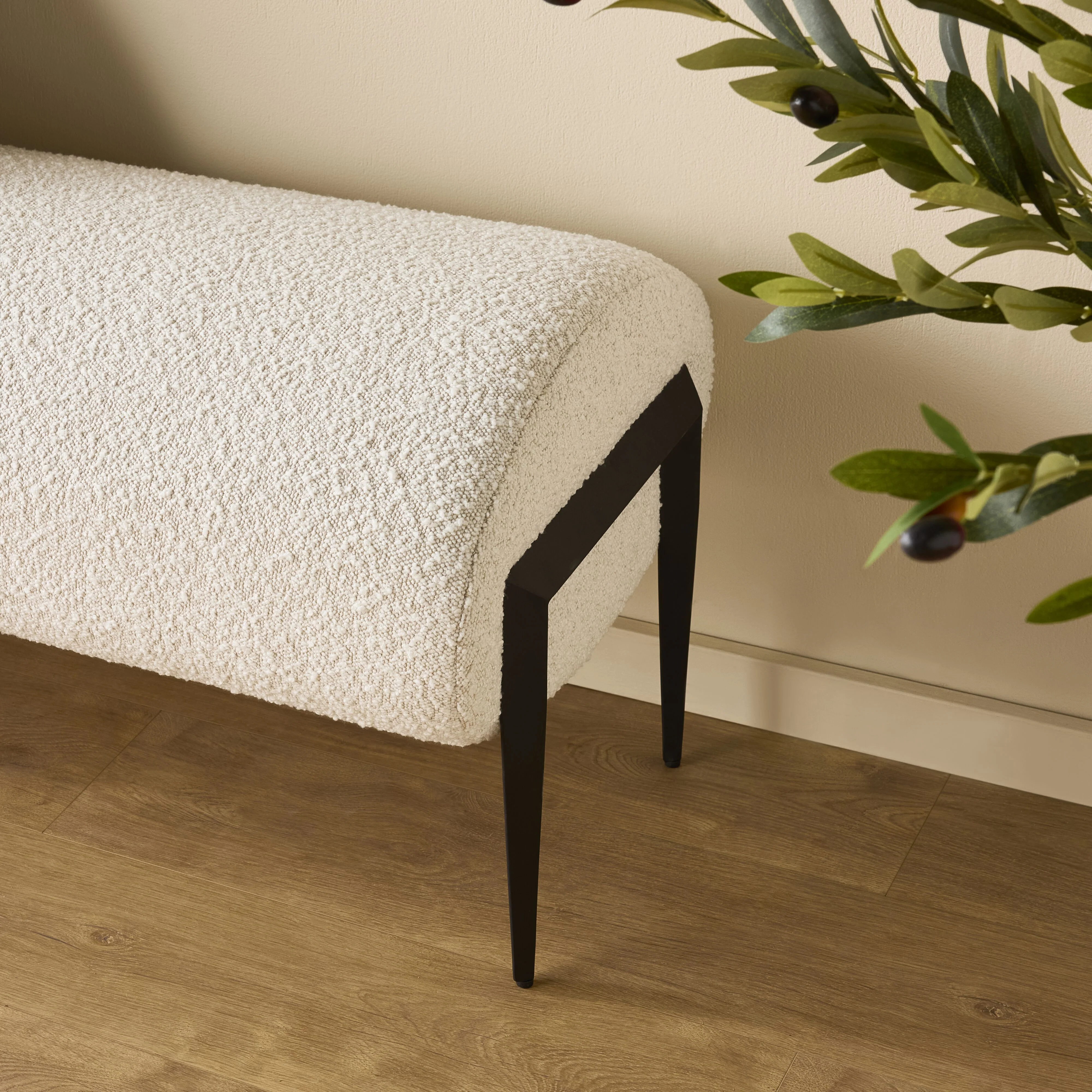 Wilder Bench Boucle Oat - Image 8