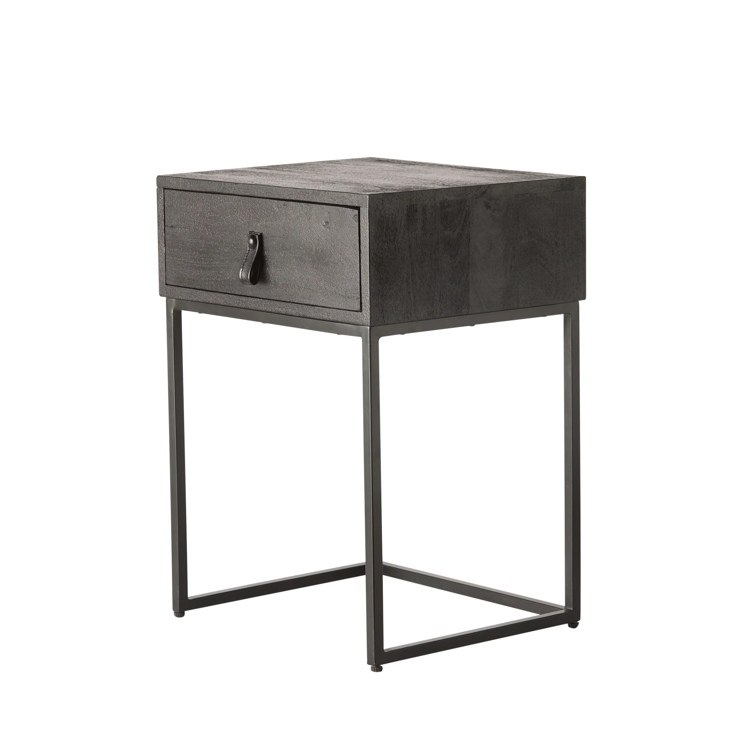 Willa 1 Drawer Bedside Table Black - Image 2