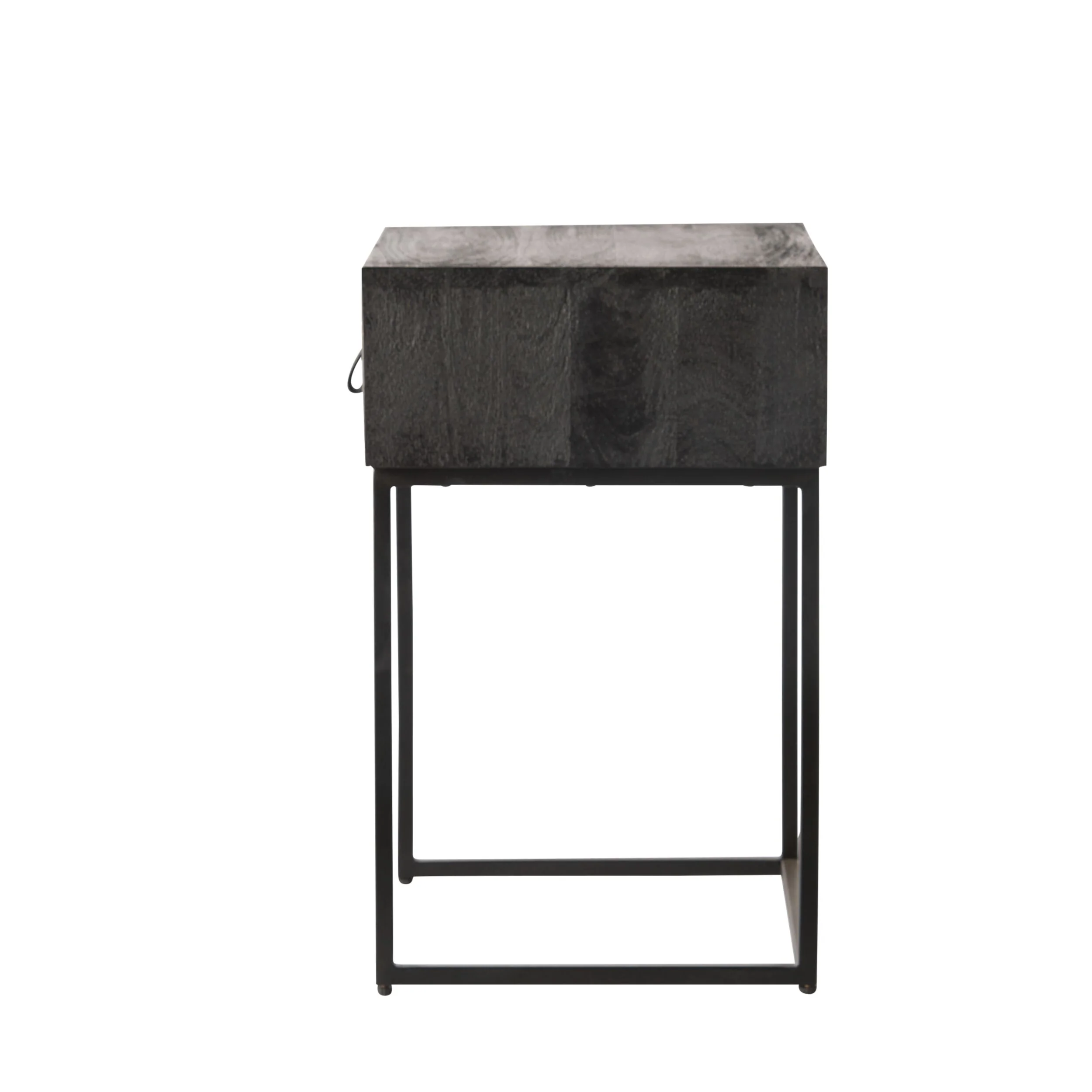 Willa 1 Drawer Bedside Table Black - Image 4