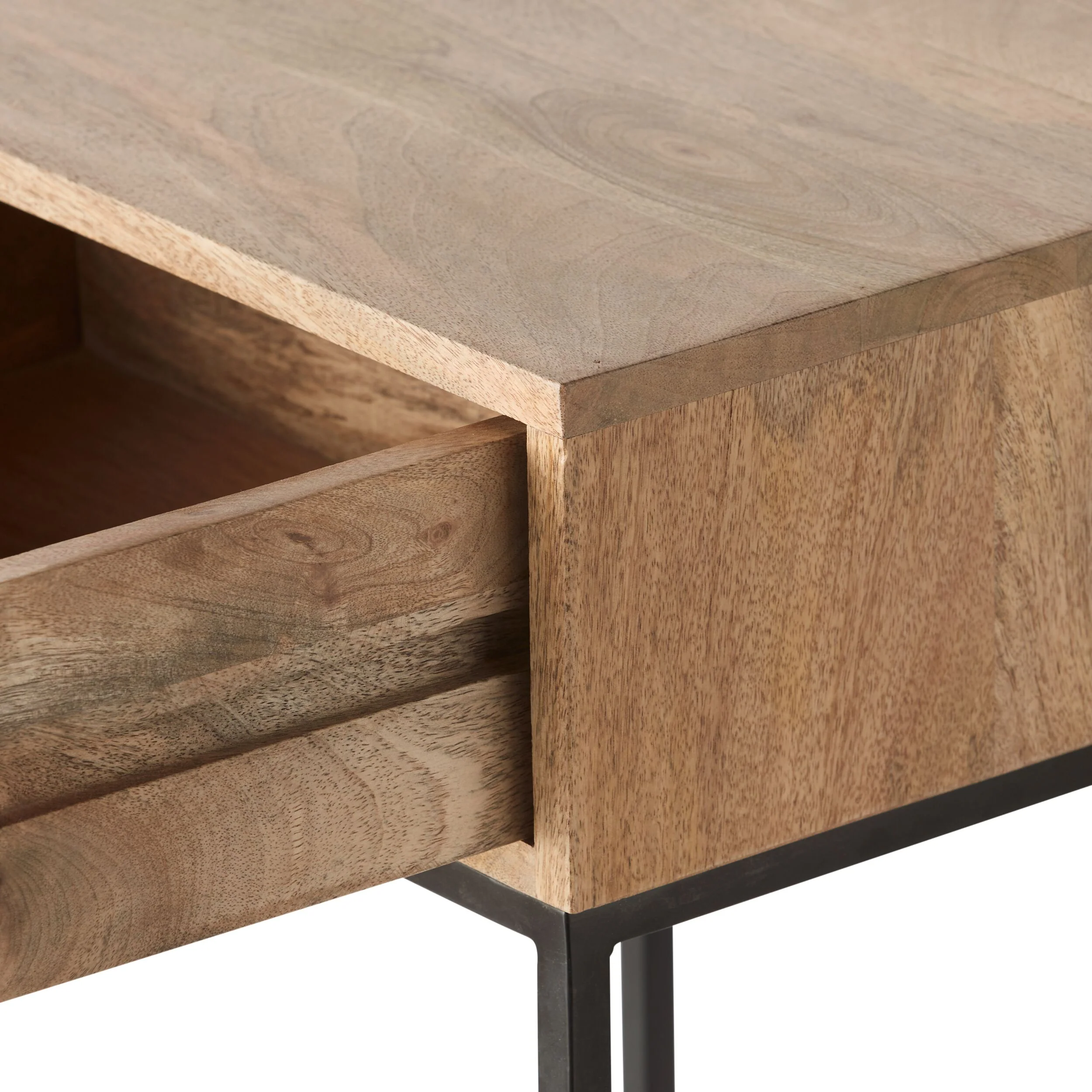 Willa 1 Drawer Bedside Table Natural - Image 6