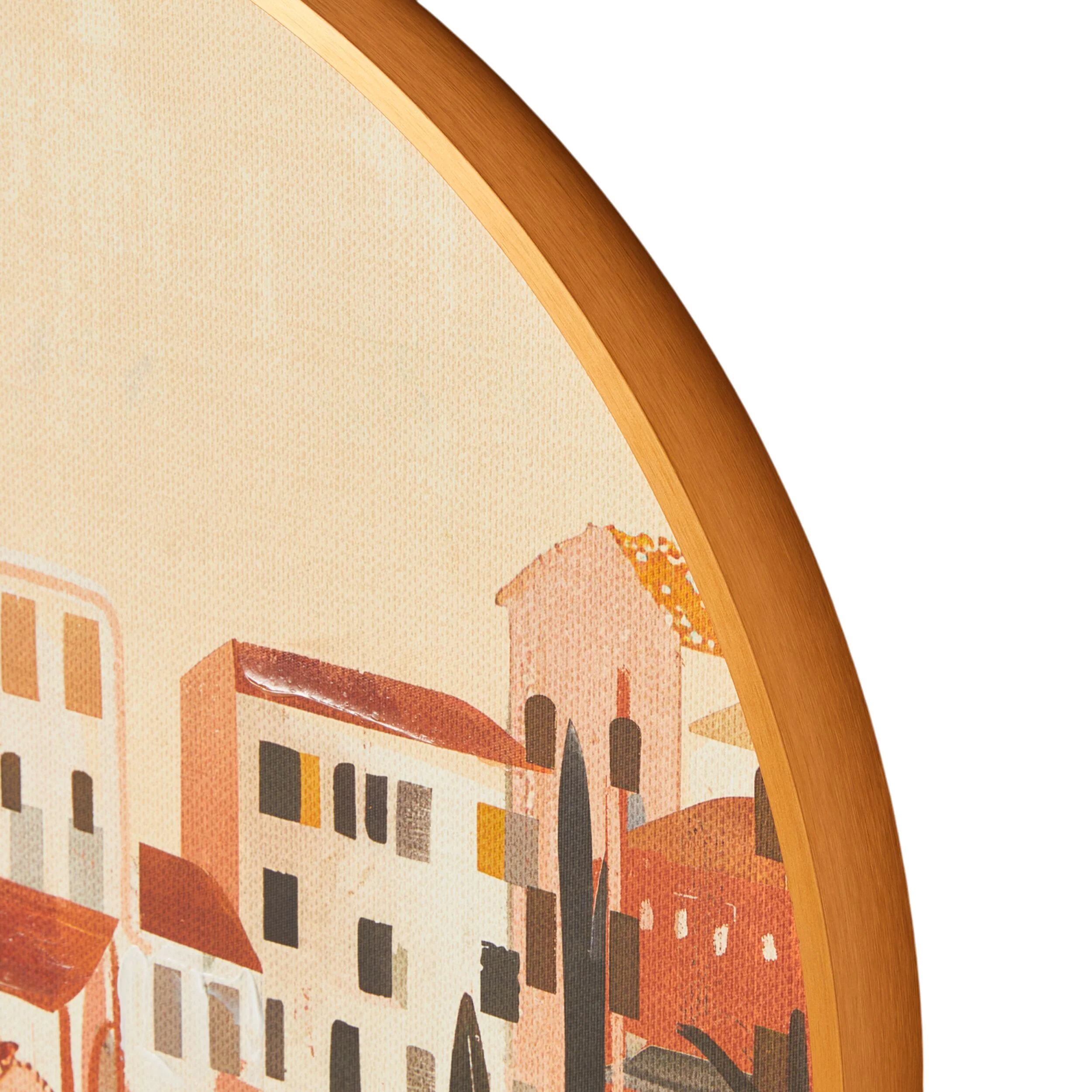 Window View Arch Framed Canvas 60x90cm - Image 3