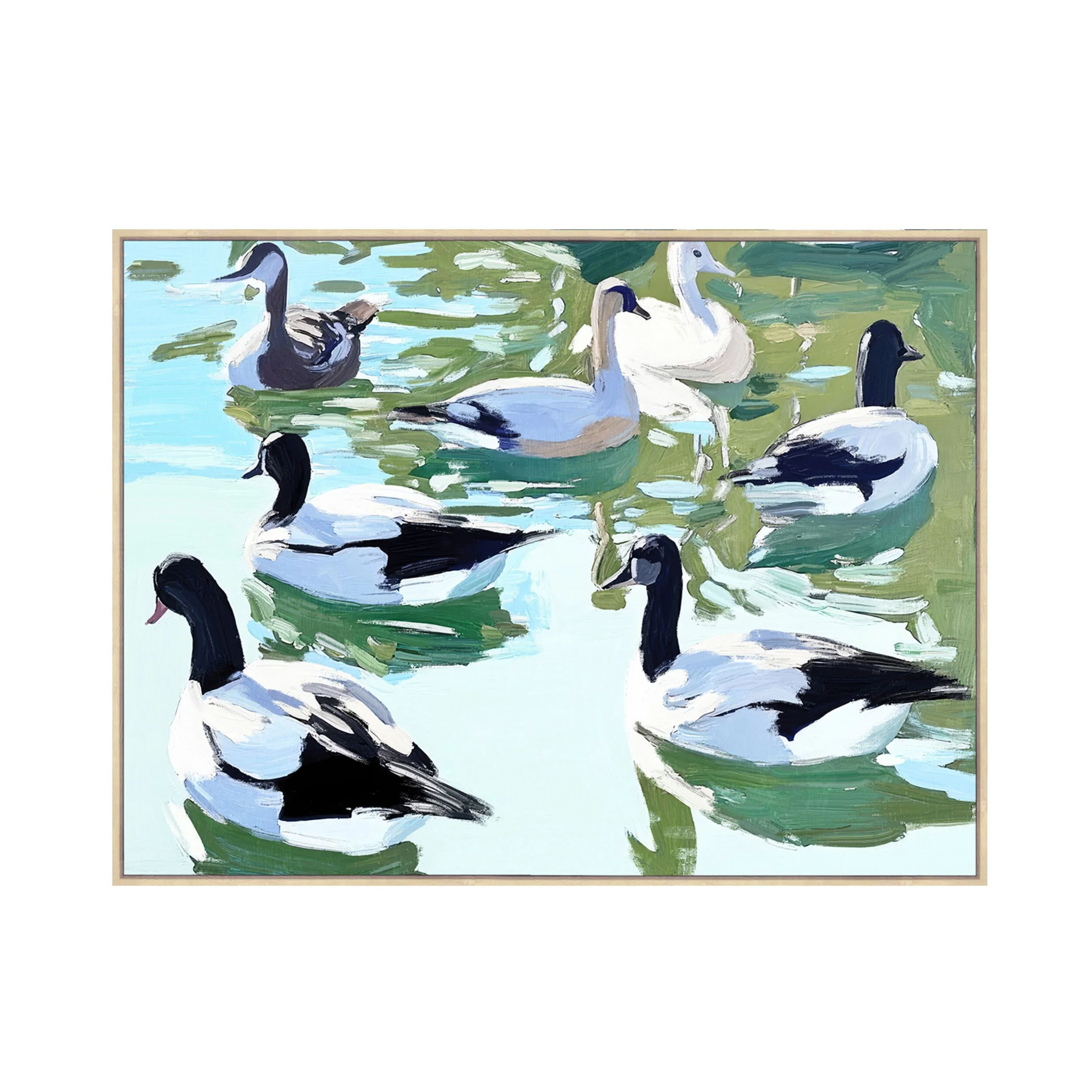 Winged Reflection Framed Textured Print 120x90cm