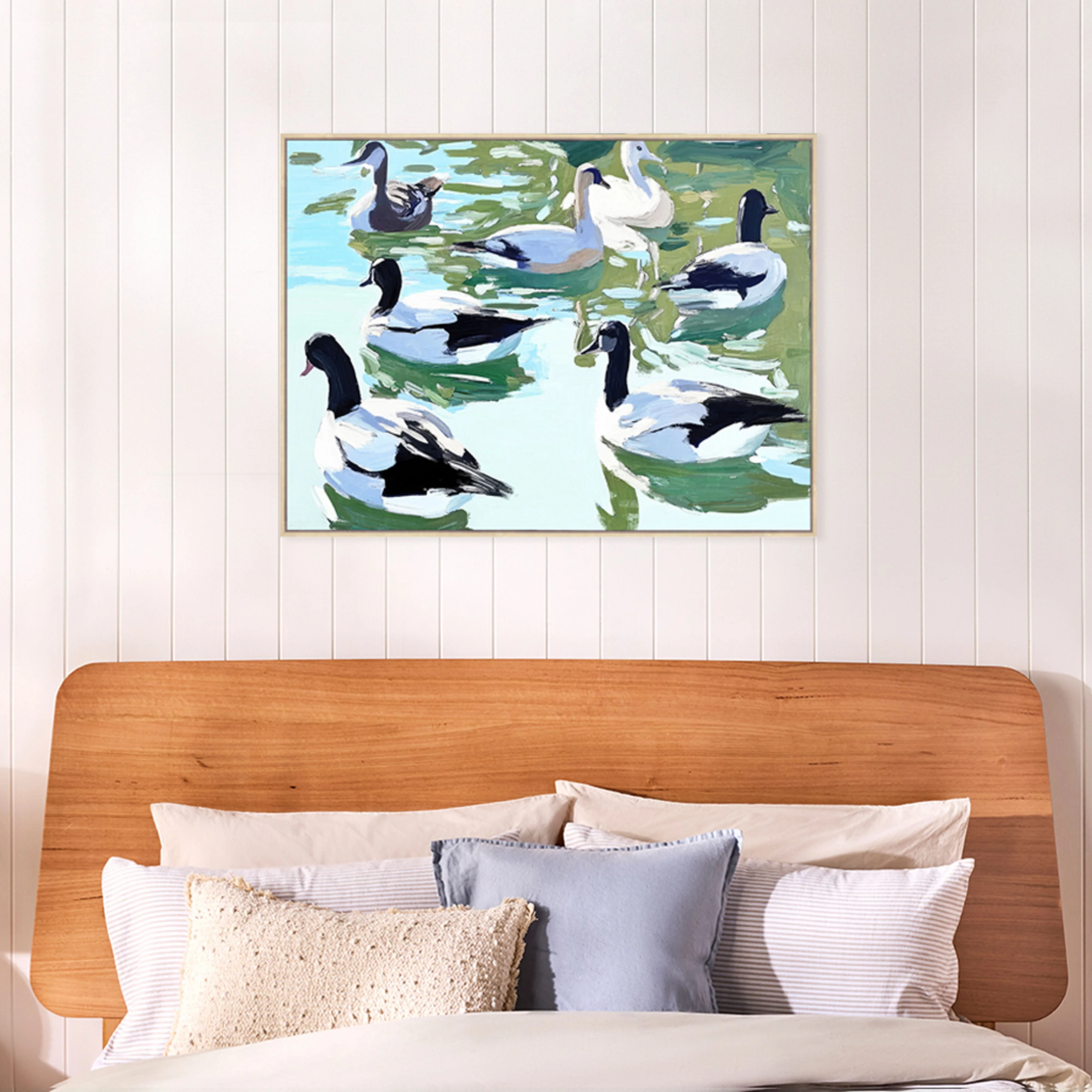 Winged Reflection Framed Textured Print 120x90cm - Image 2