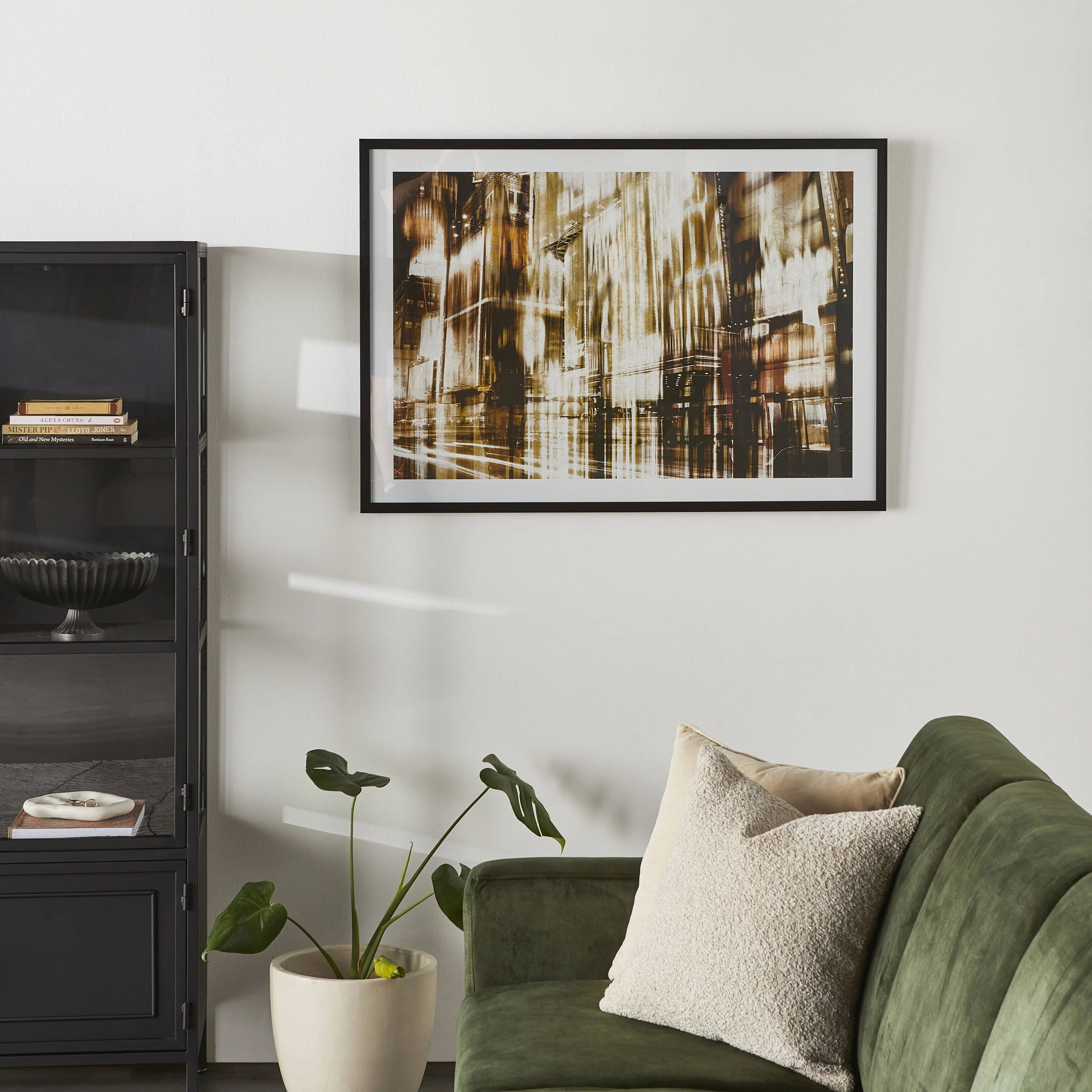Winters Night Framed Glass Print 102.8x72.8cm - Image 4