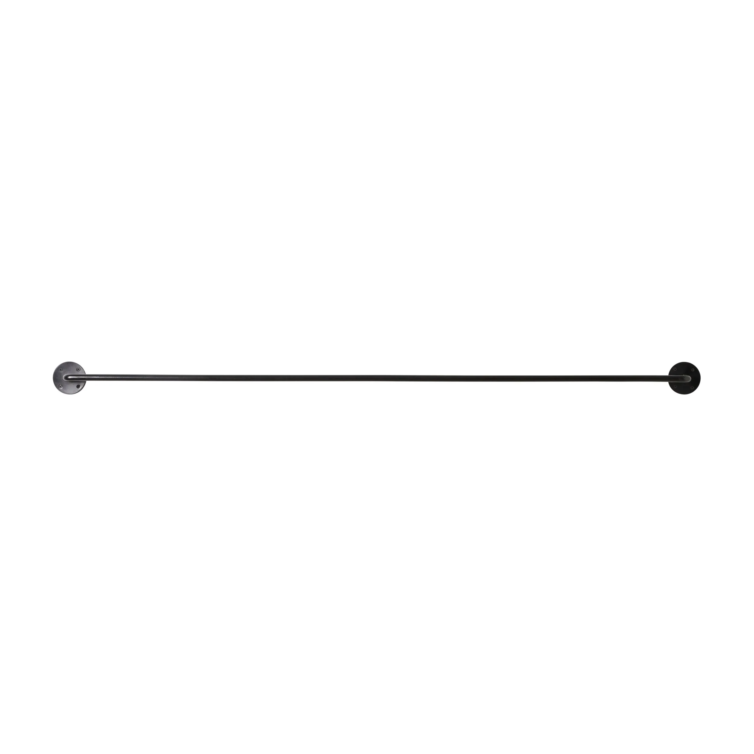 Wyatt Black Iron Towel Rail Large 156x6x8cm