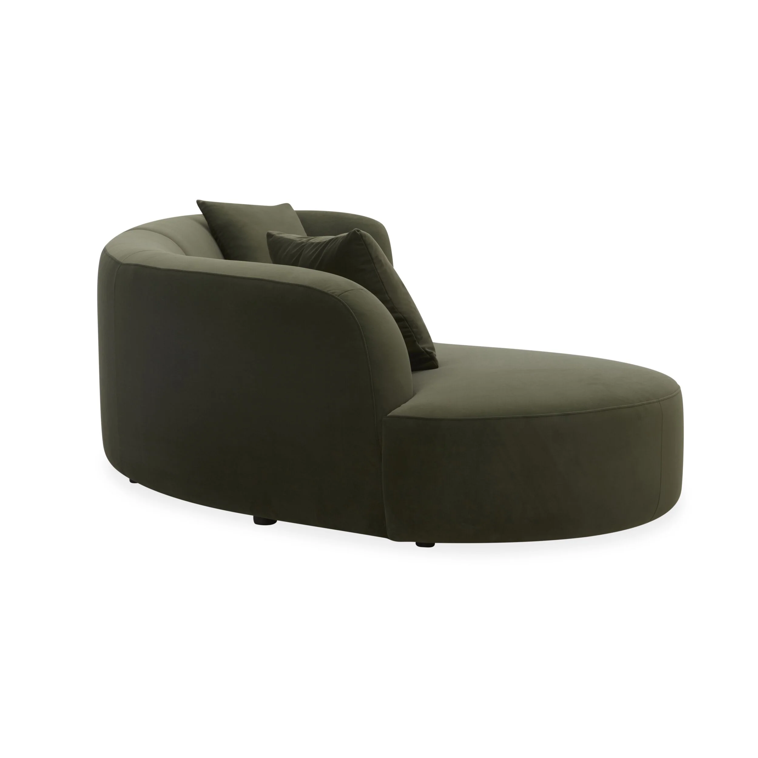 Wylder 4 Seater Curved Sofa Velvet Eucalyptus - Image 14