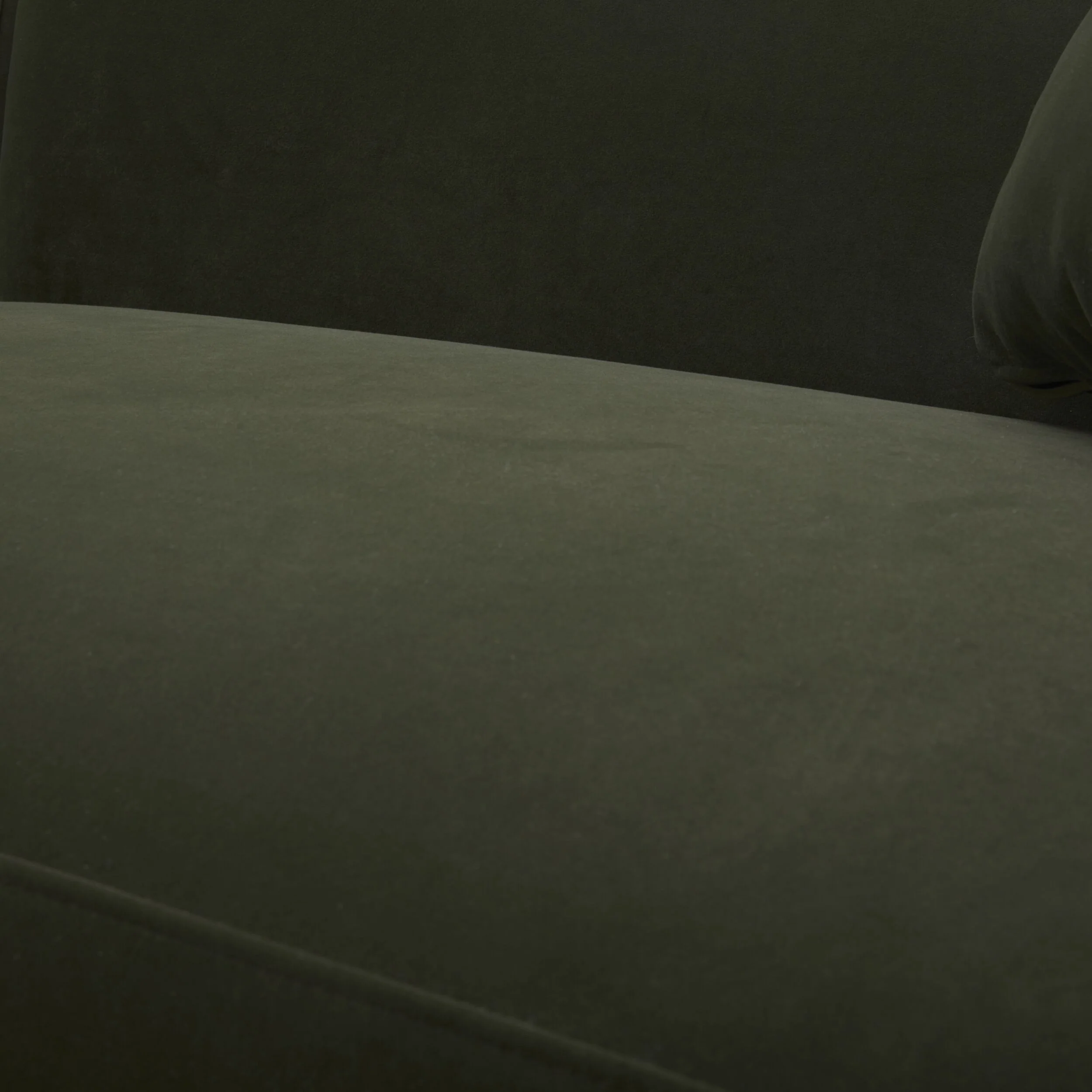 Wylder 4 Seater Curved Sofa Velvet Eucalyptus - Image 6