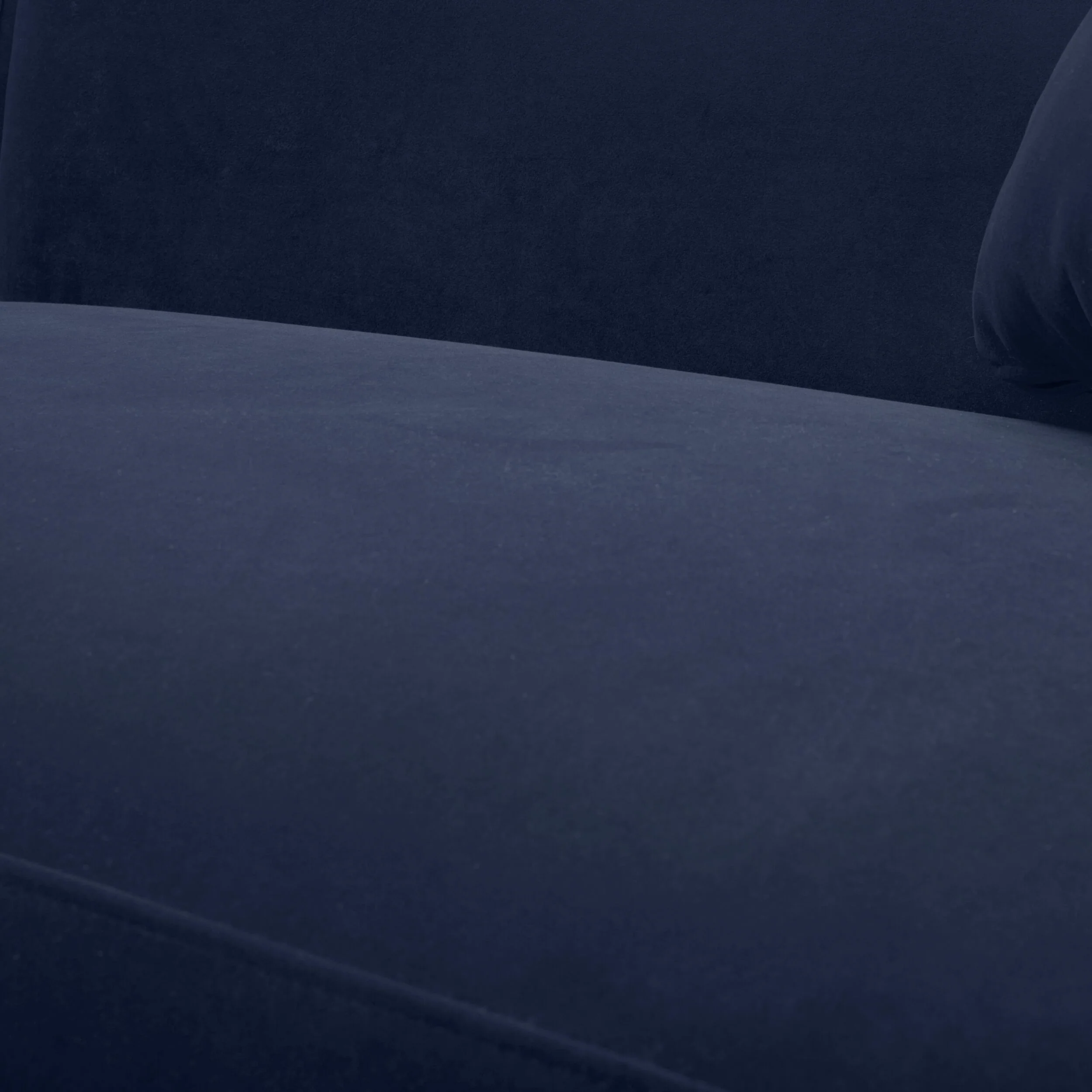 Wylder 4 Seater Curved Sofa Velvet Indigo - Image 6