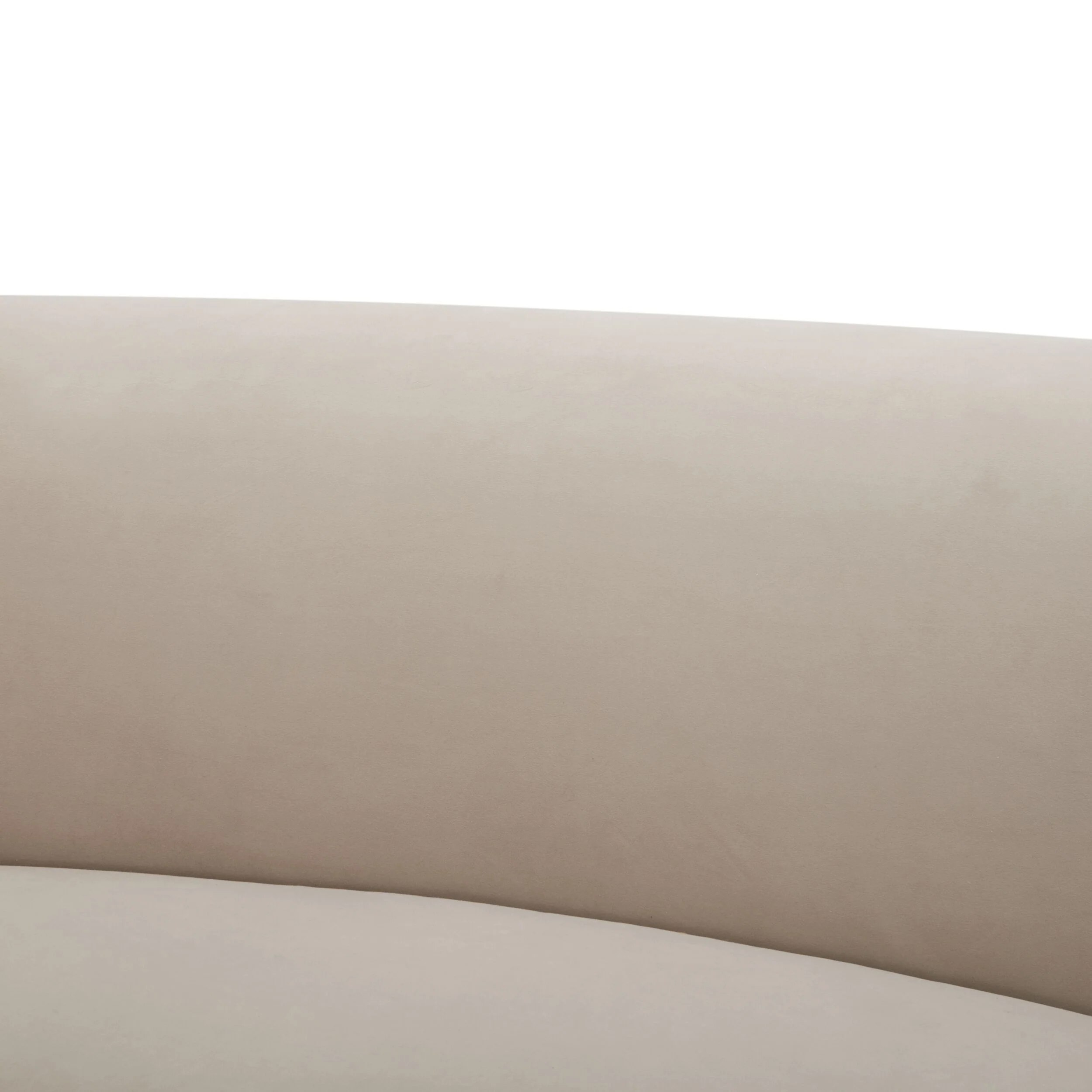 Wylder 4 Seater Curved Sofa Velvet Taupe - Image 5