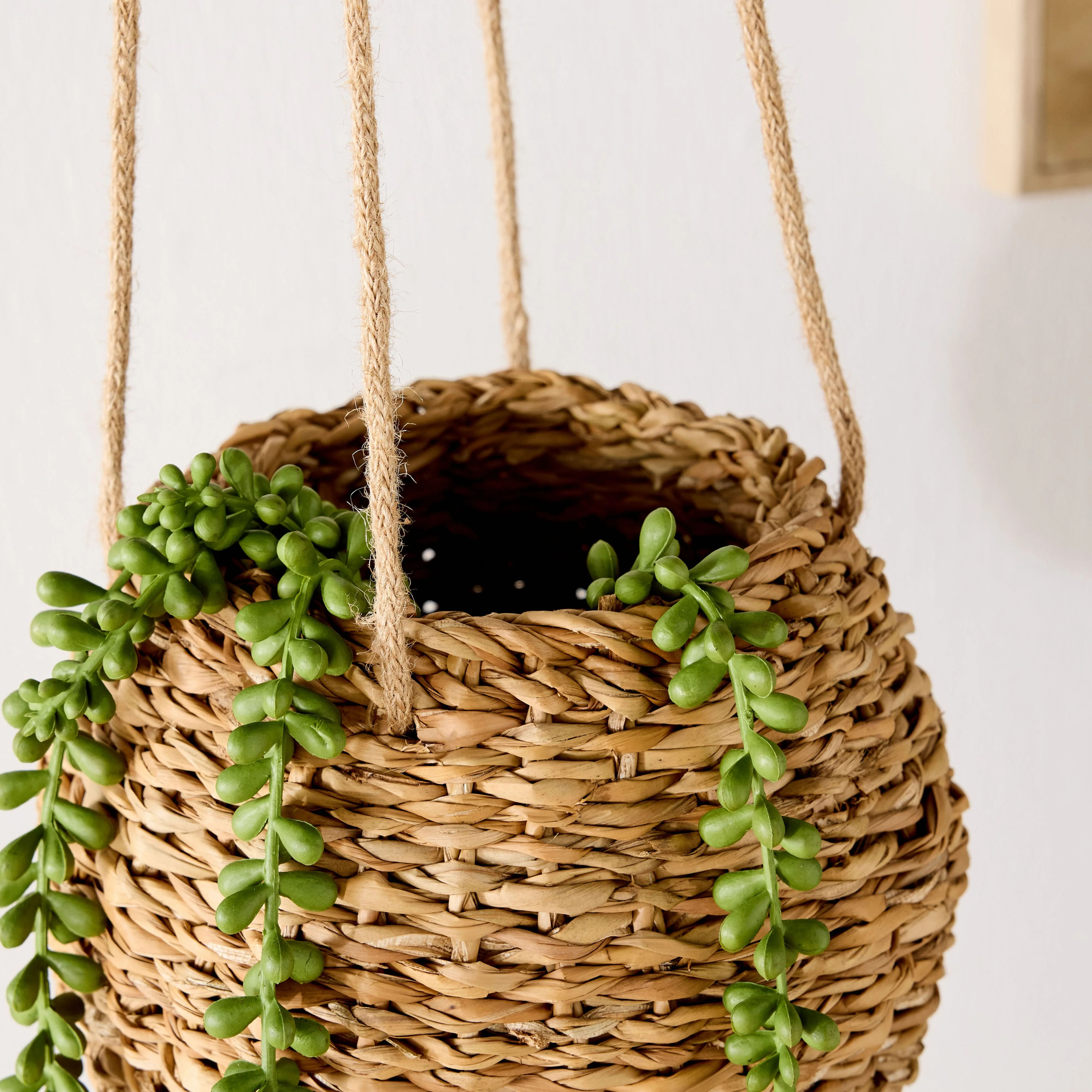 Zadie Hanging Woven Basket Medium - Image 6