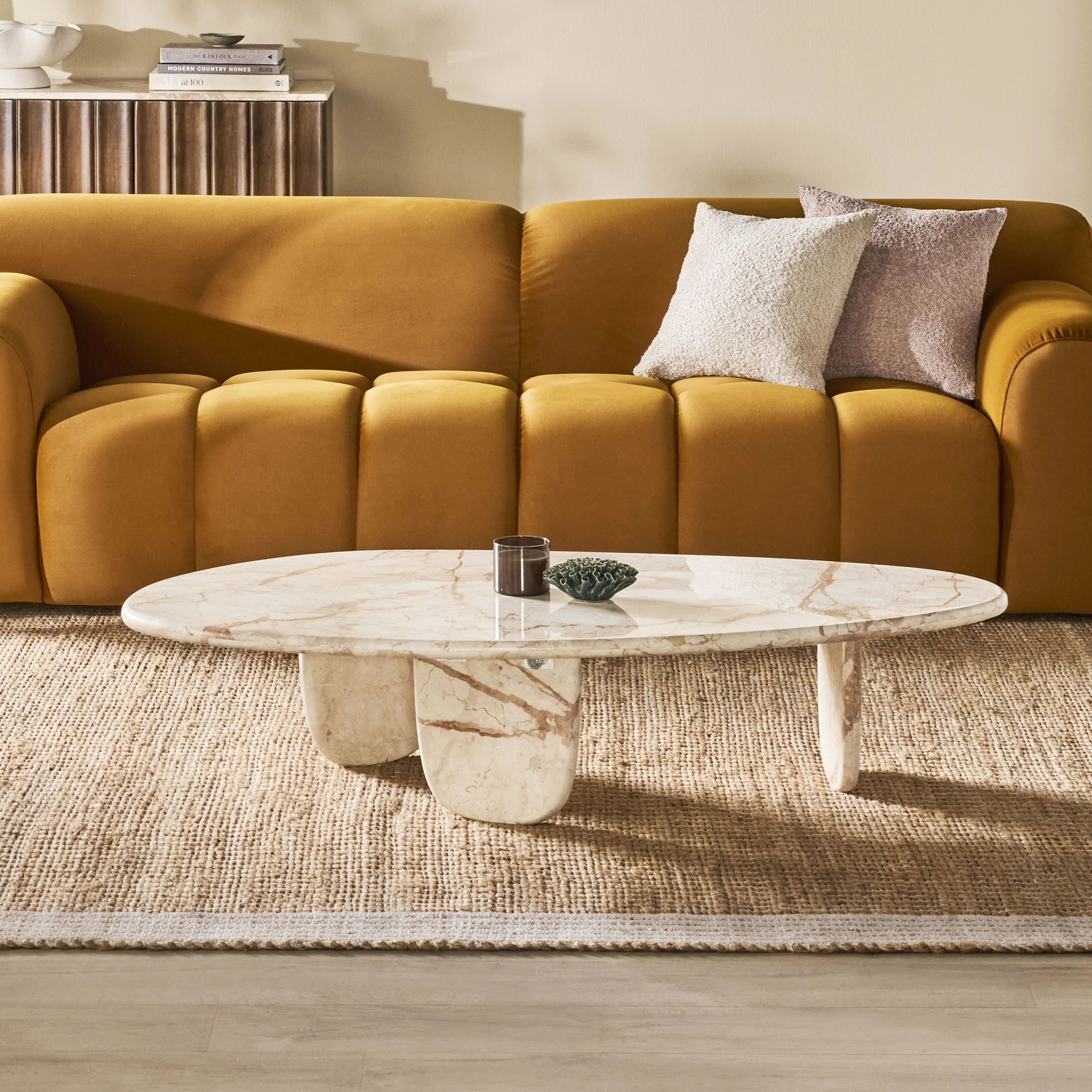 Zahara Marble Coffee Table - Image 8