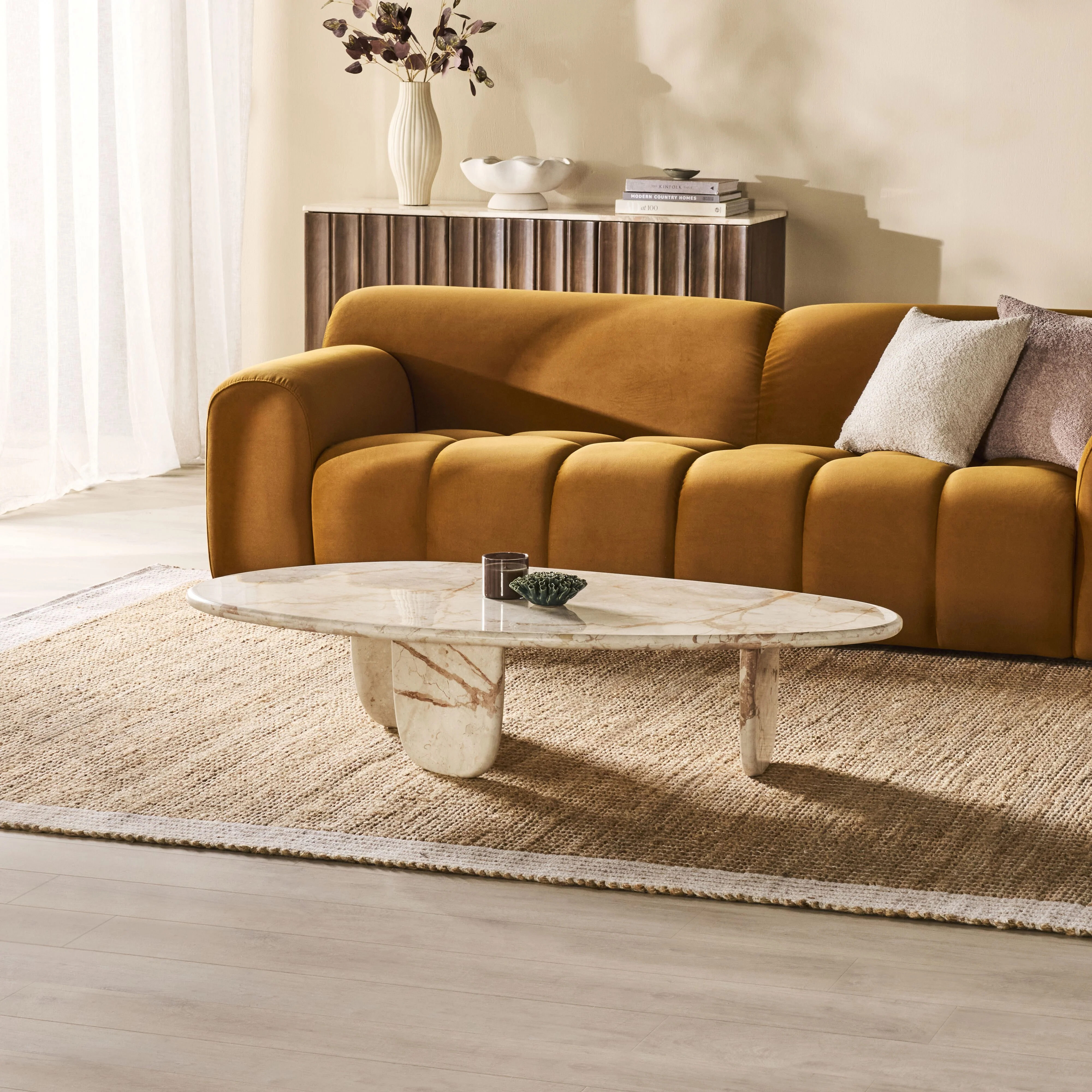 Zahara Marble Coffee Table - Image 9