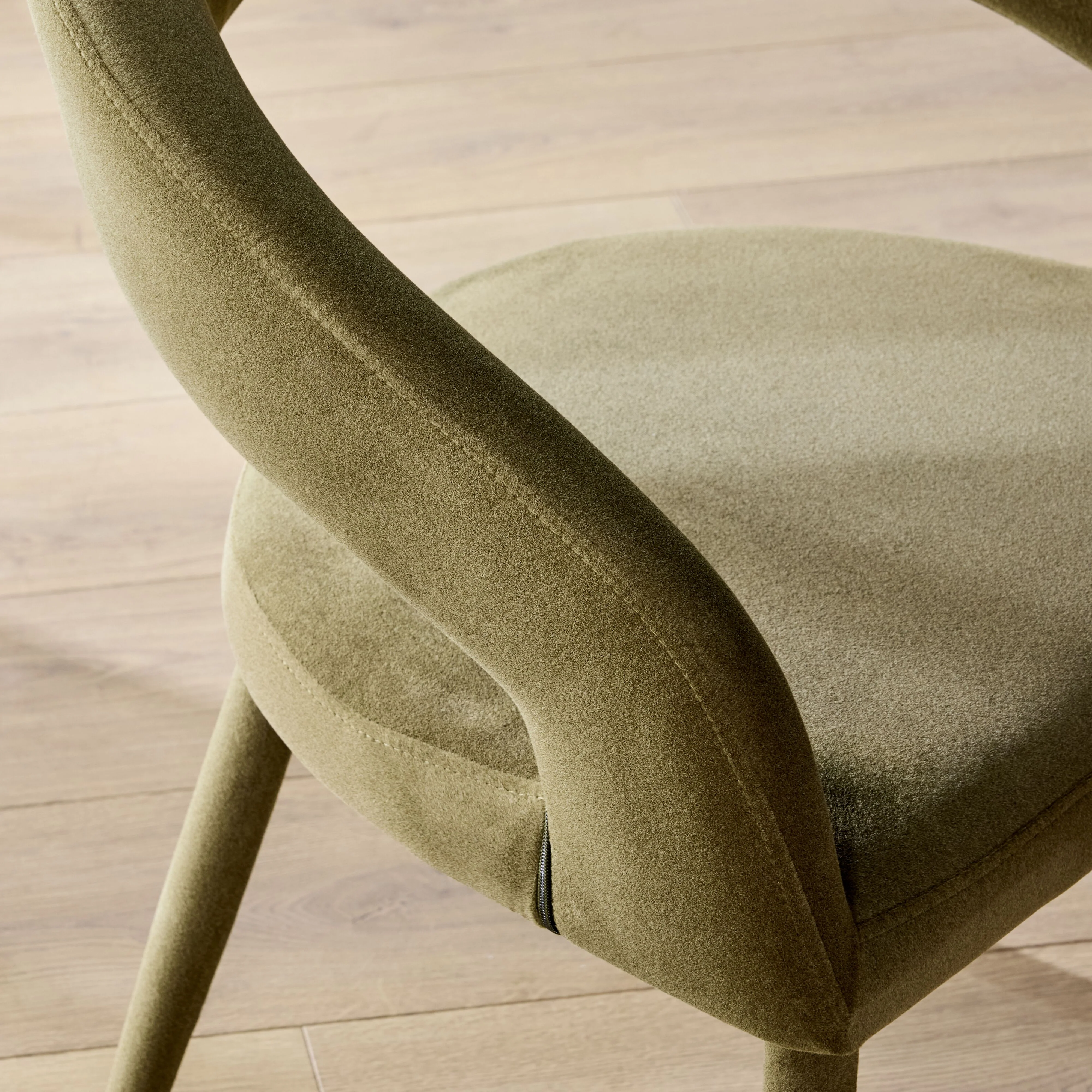 Zena Dining Chair Olive - Image 9
