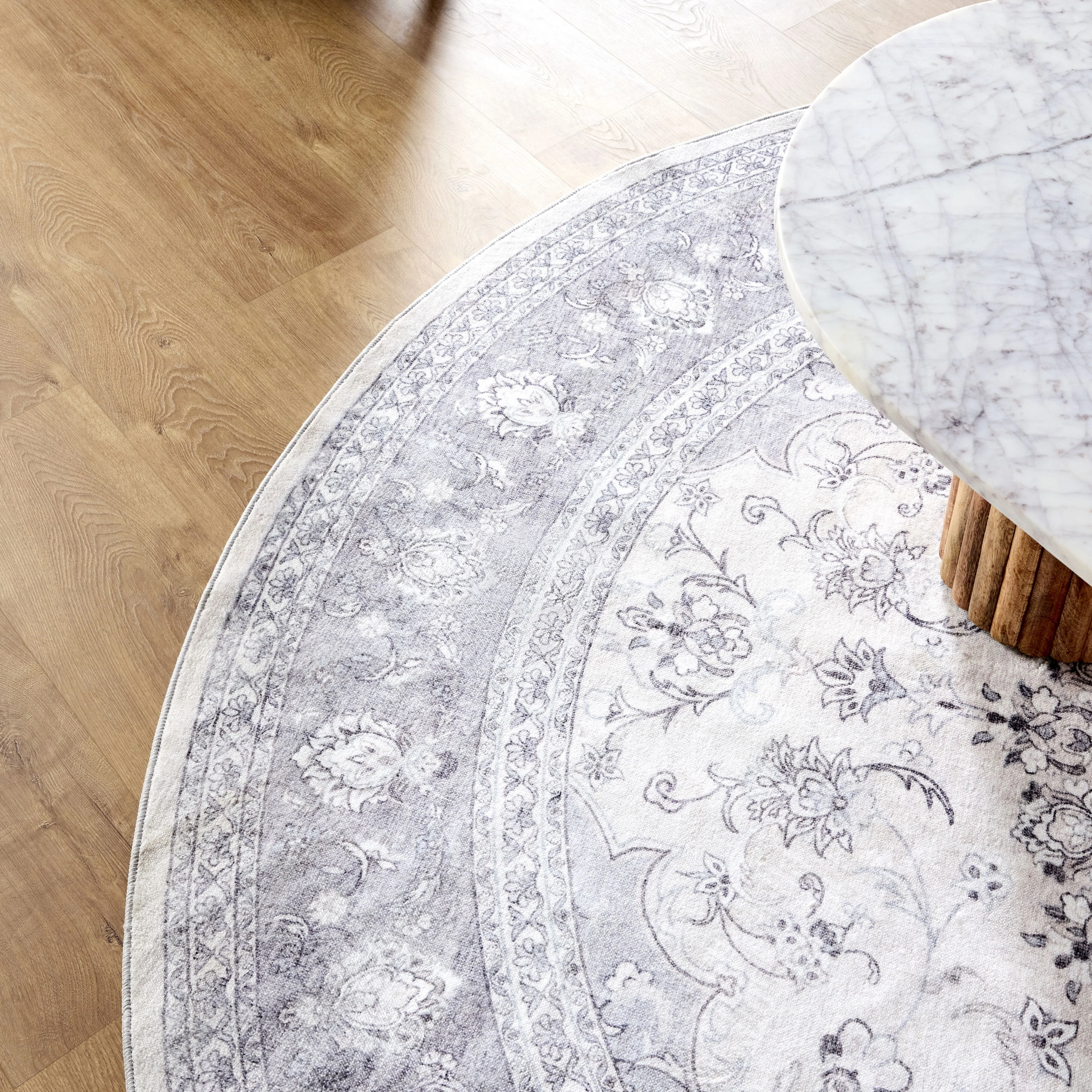 Ziba Round Washable Rug 200cm - Image 6