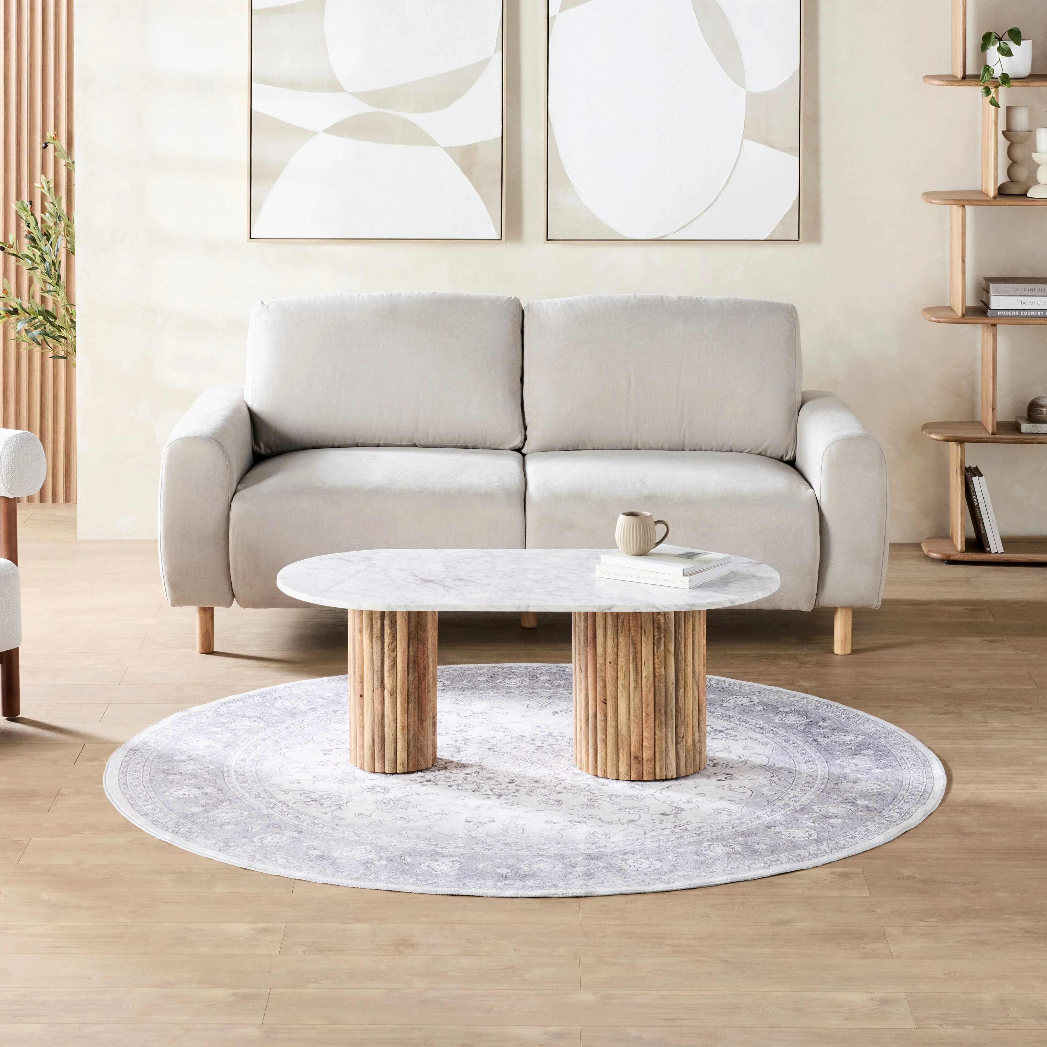 Ziba Round Washable Rug 200cm - Image 7